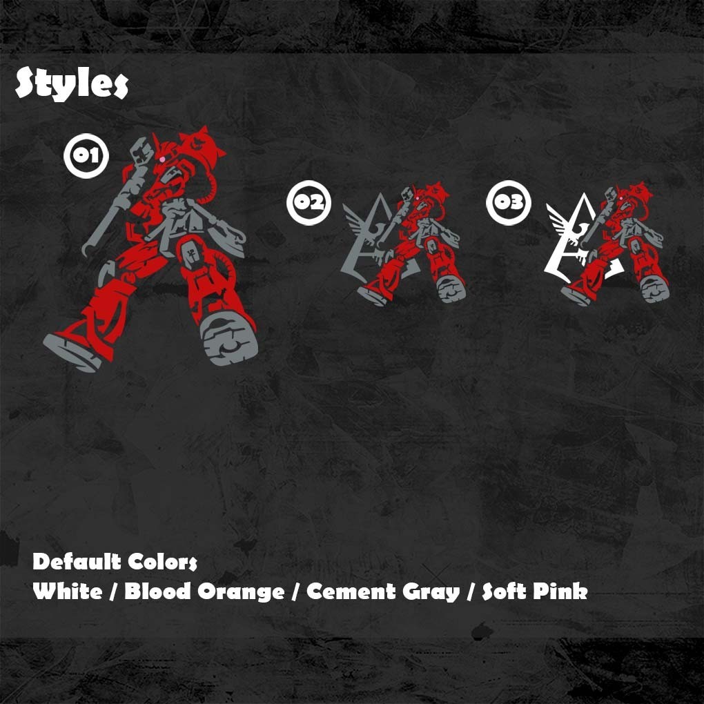 Gundam Char Zaku Vinyl Decal Sticker (Anime Mecha Car Laptop PC Tower Decor)