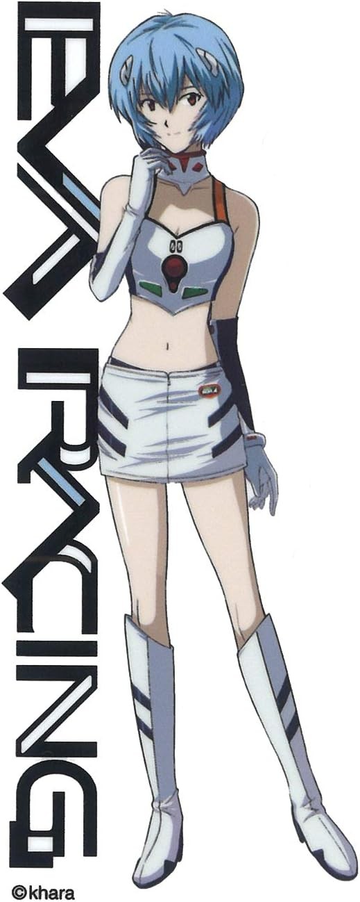 Evangelion Sticker Rei Ayanami Race Queen W51mm x H100mm from Japan