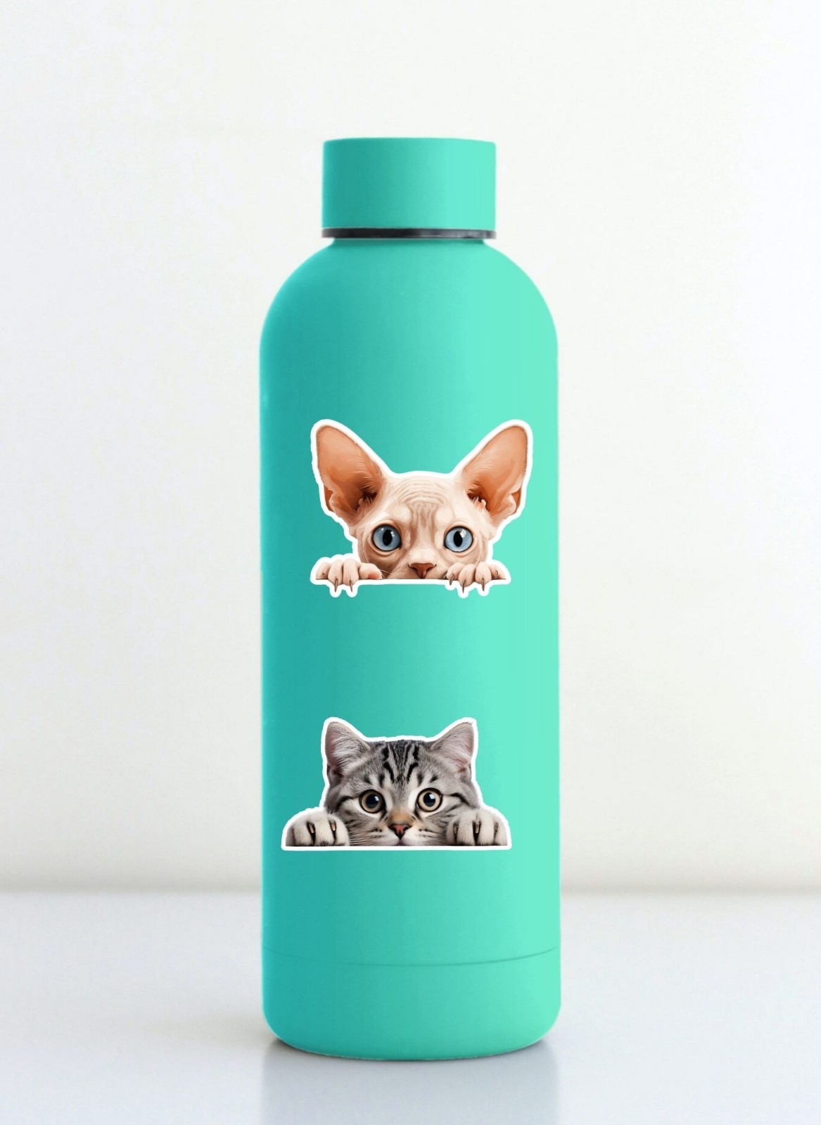 Peeking Cat Die Cut Stickers Set Laptop Sticker WaterBottle Sticker