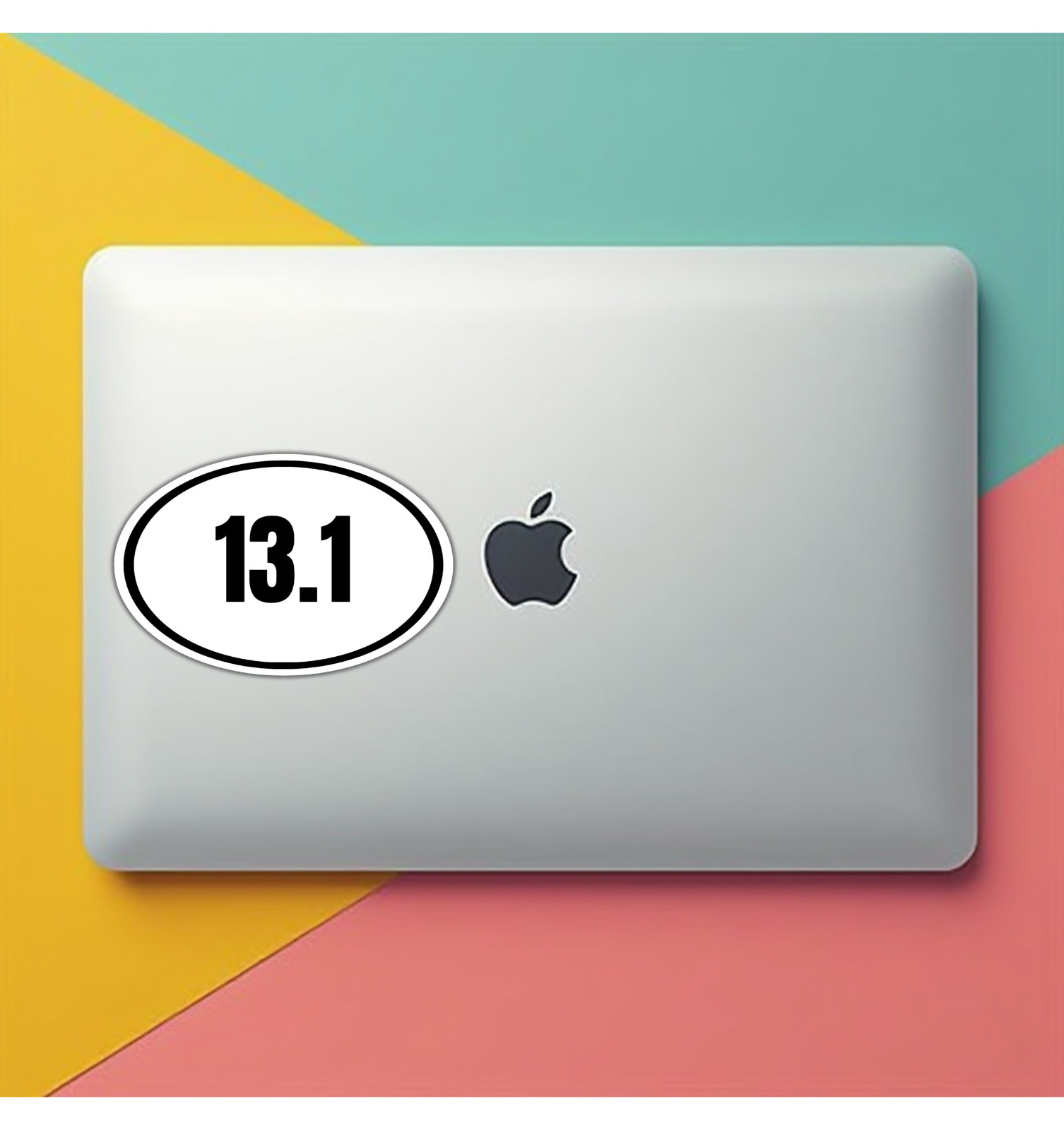 13.1 Half Marathon Fridge Magnet or Laptop Sticker