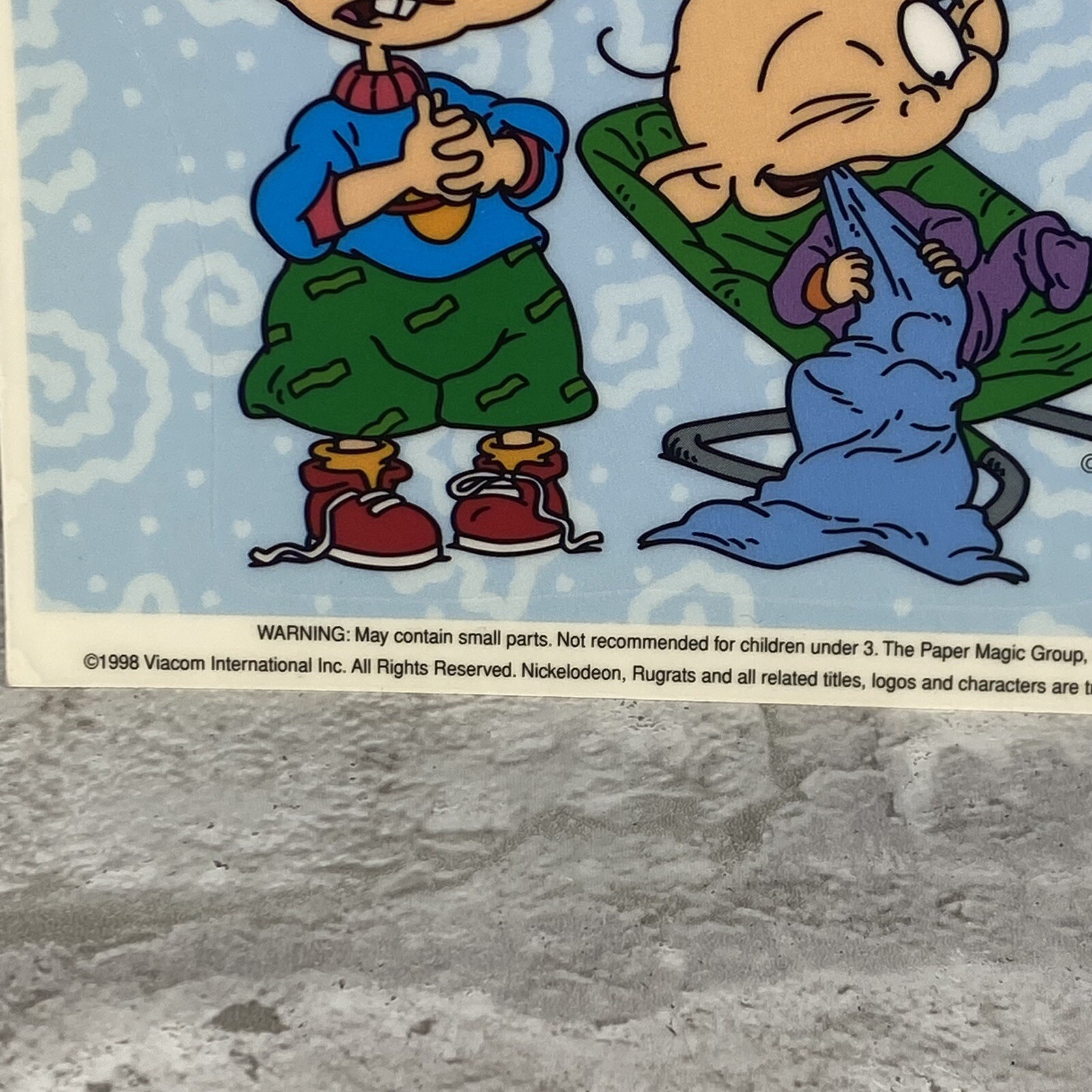 Vtg Rugrats Nickelodeon Static Cling Window Decorations