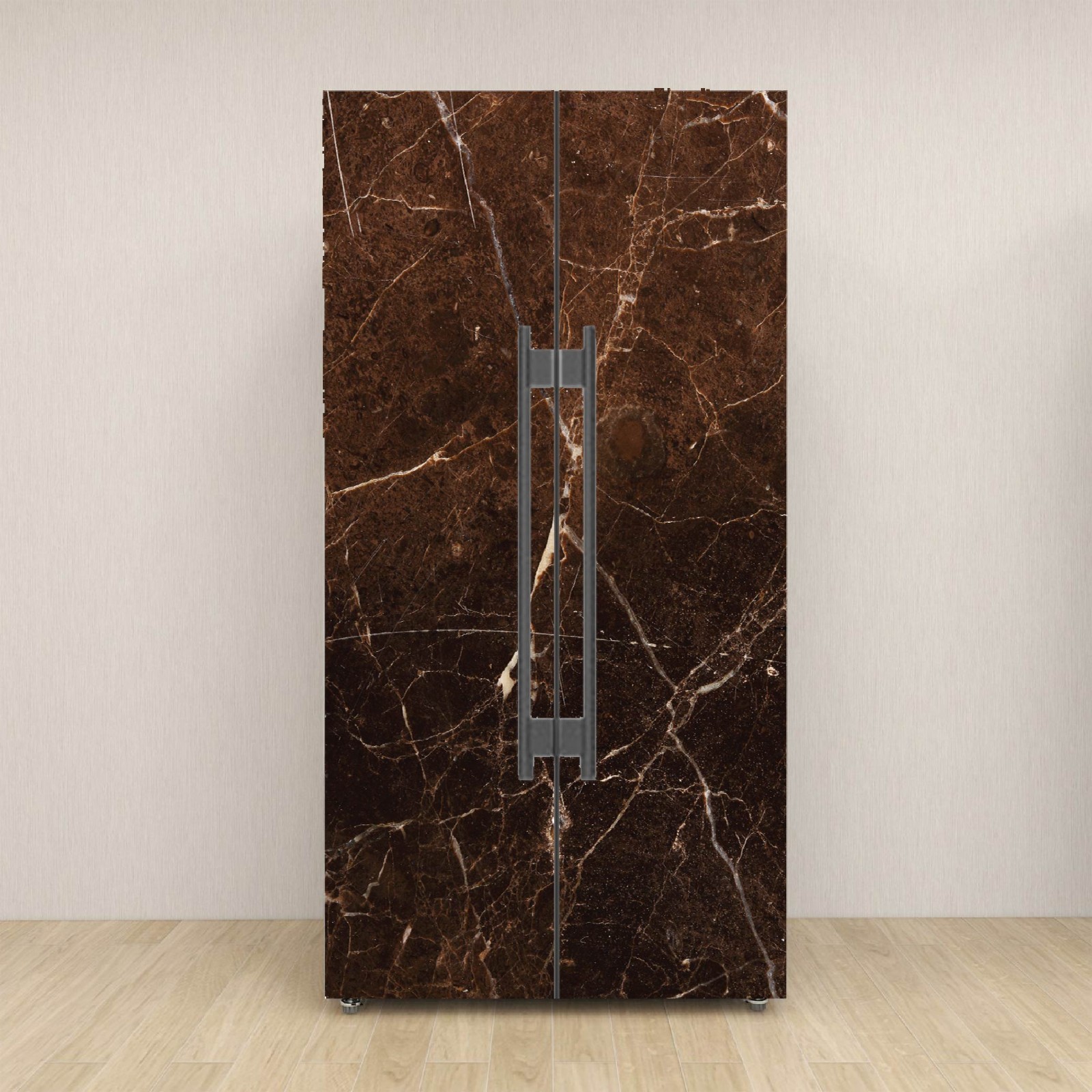 Marble Fridge Wrap, Modern Minimalist Kitchen Upgrade