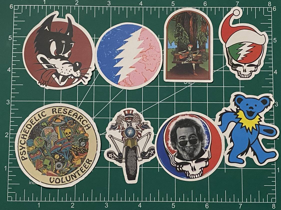 The Grateful Dead Jerry Garcia YOU PICK Waterproof Sticker Decal Laptop Bottle