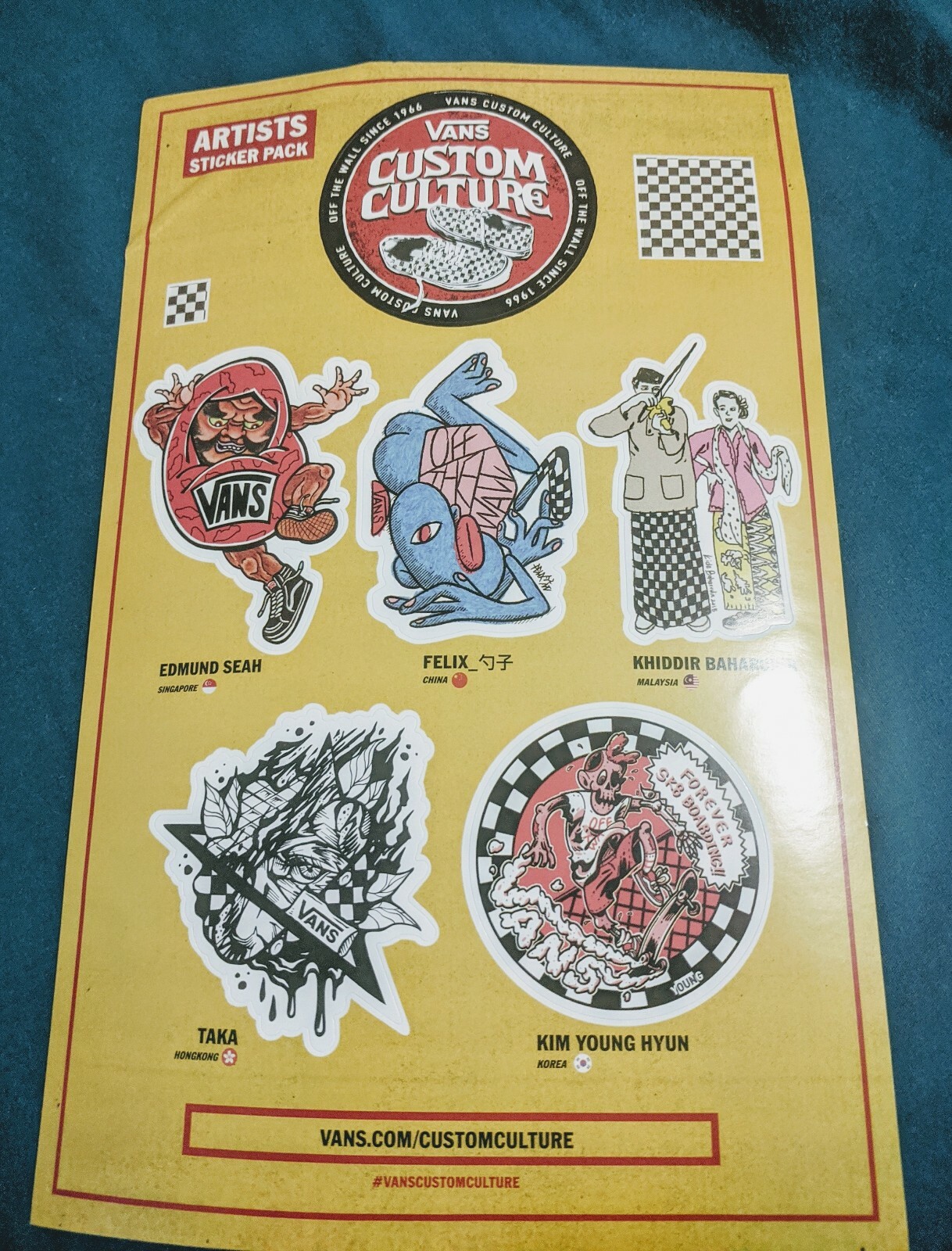 Lmtd Edition VANS OF THE WALL Seoul Sticker Set Collectable New House of Vans