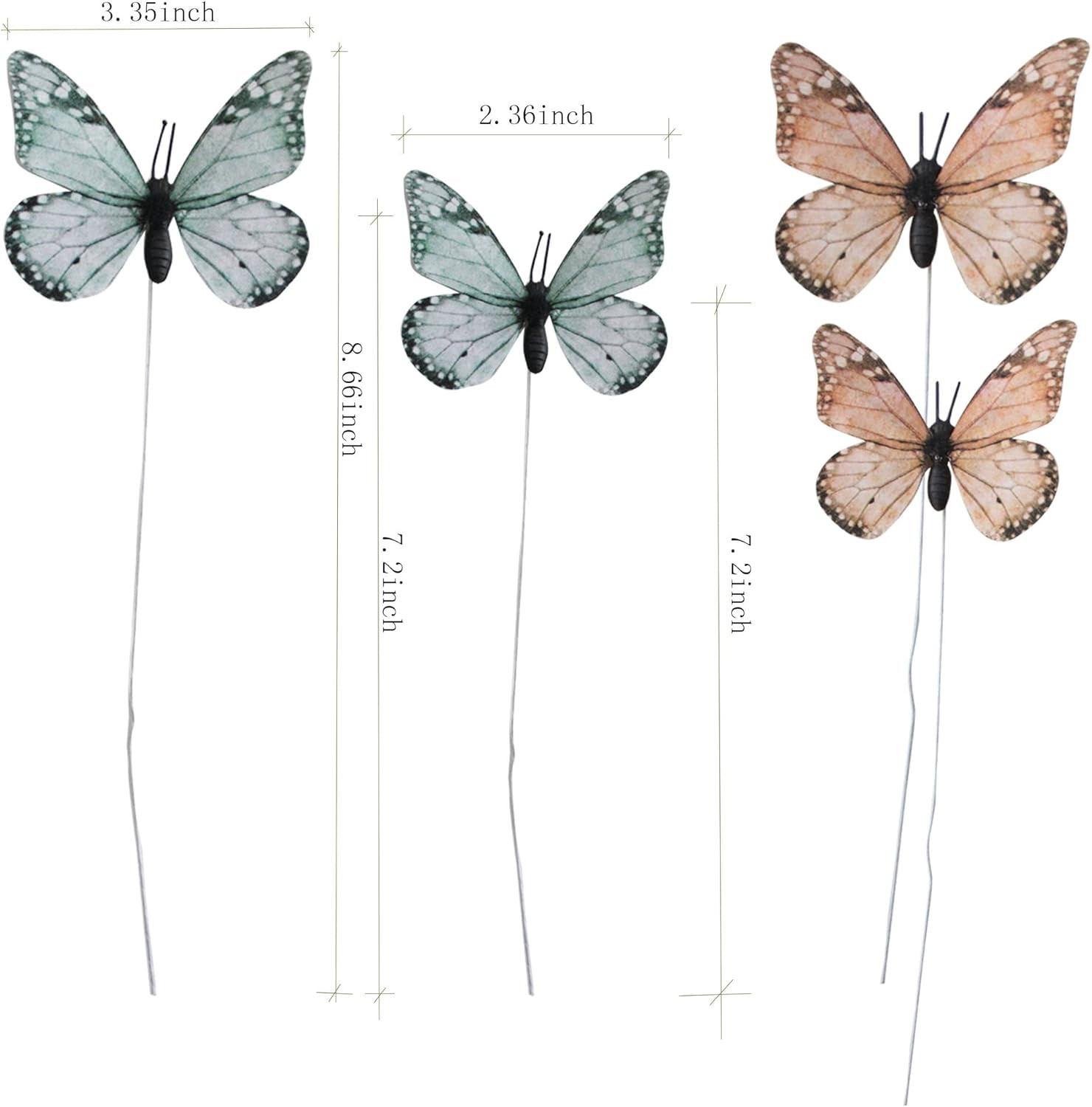 Butterfly Wall Decor 12PCS 2Sizes, 3D Butterfly Decor Fake Butterfly Wall Butter