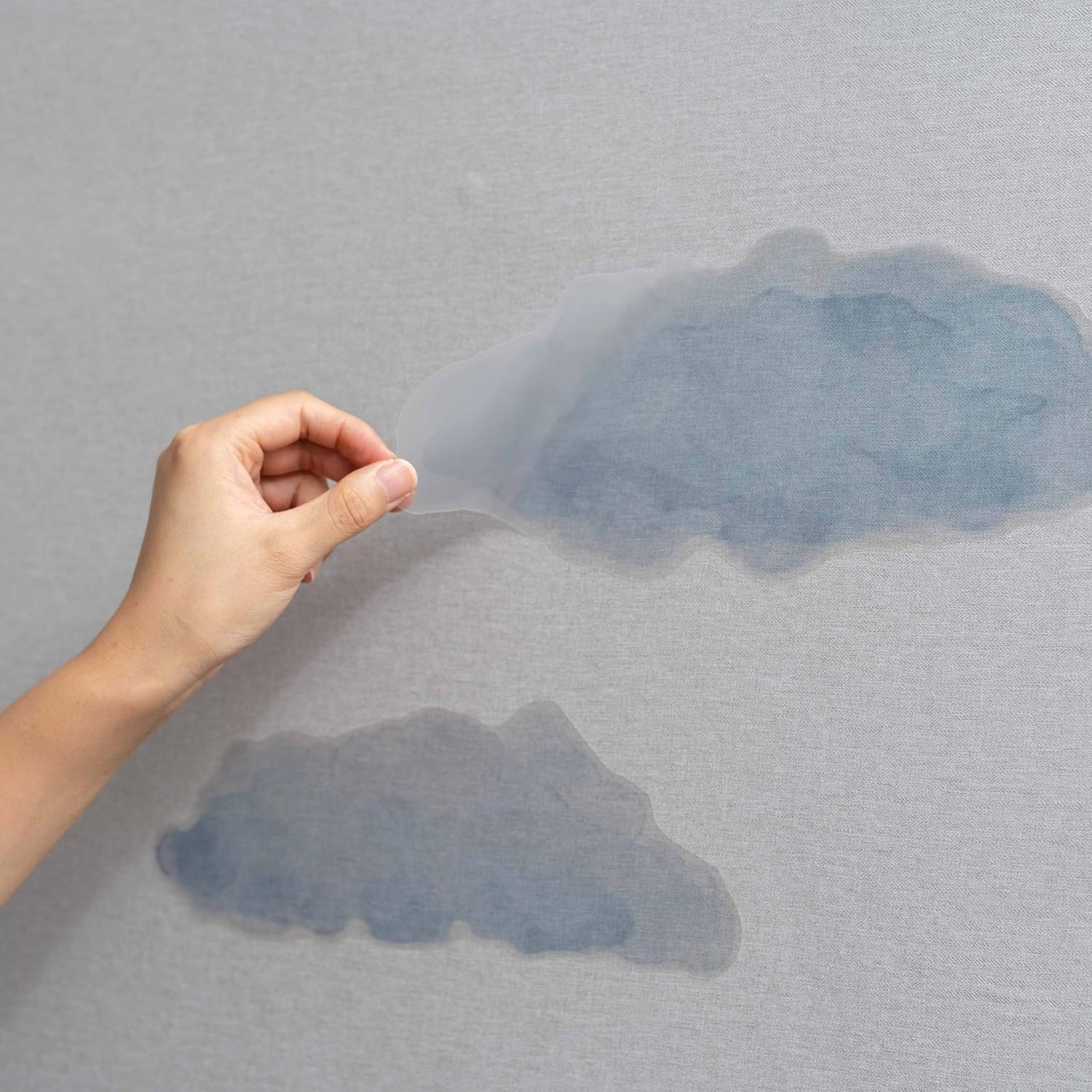 Cloud Wall Decals – Blue Wallpaper, Removable Living Room Nursery Boys Girls Bed
