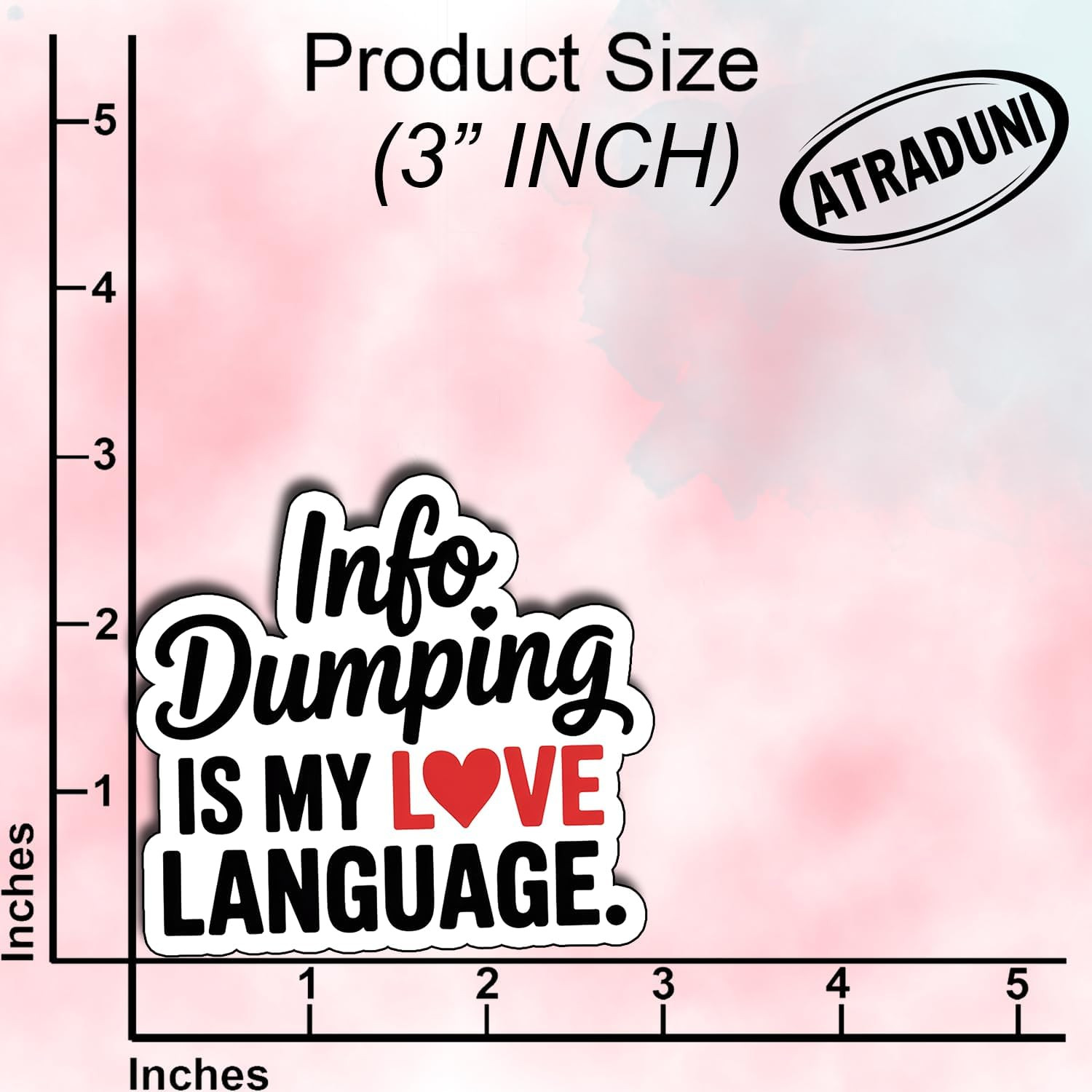 3 Pcs Love Language Sticker Set – Waterproof Vinyl Decals, 3” Size