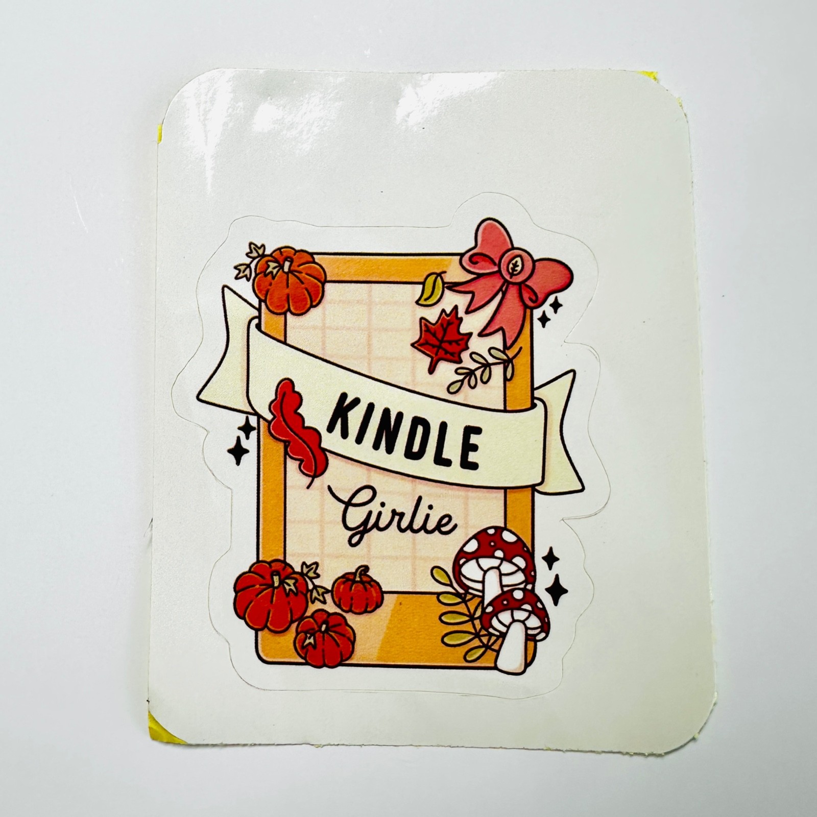 Kindle Girlie Sticker Decal Reading Books