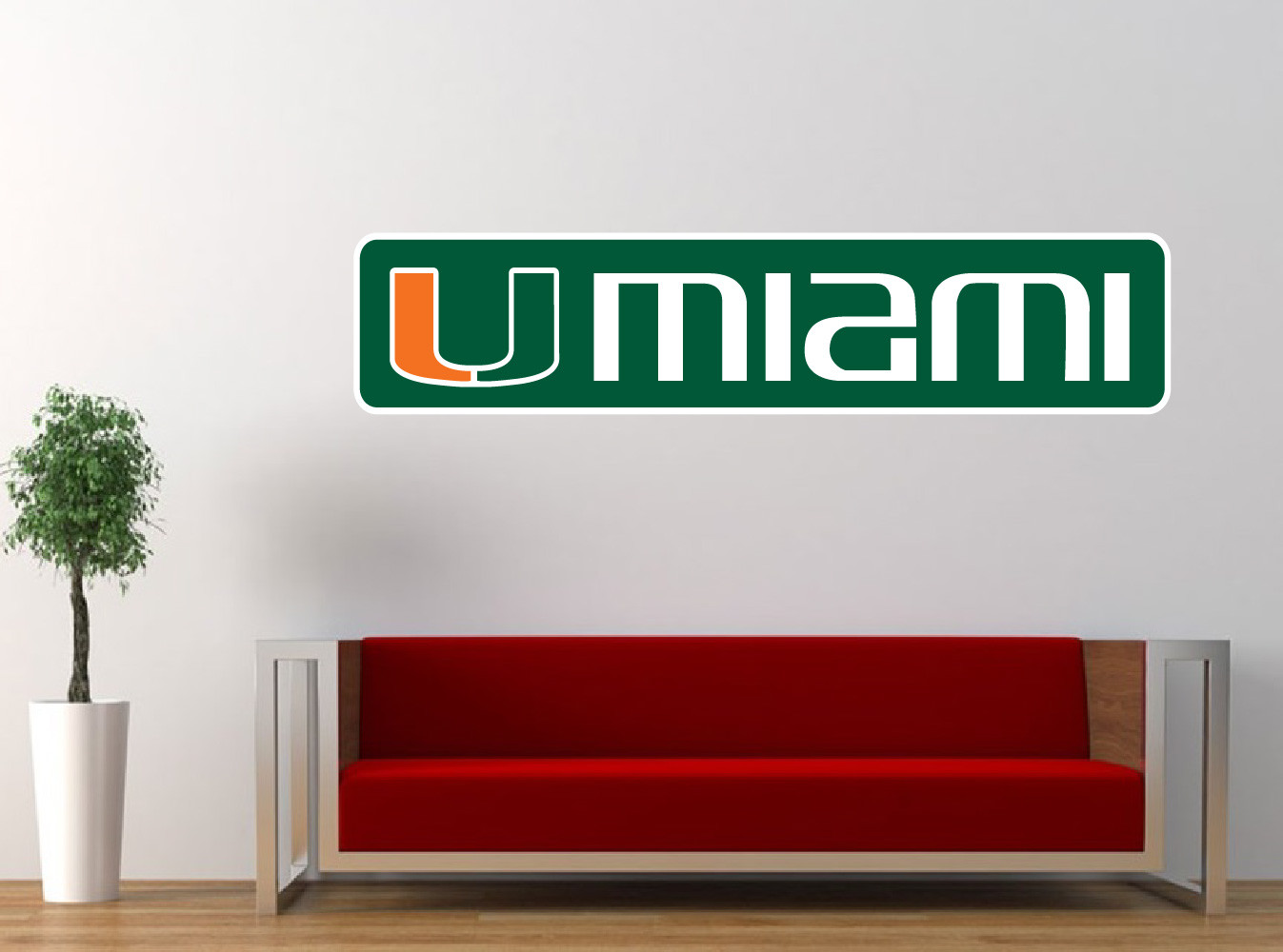 Hurricanes University of Miami Vinyl Sticker Decal *SIZES* CornholeTruck Wall