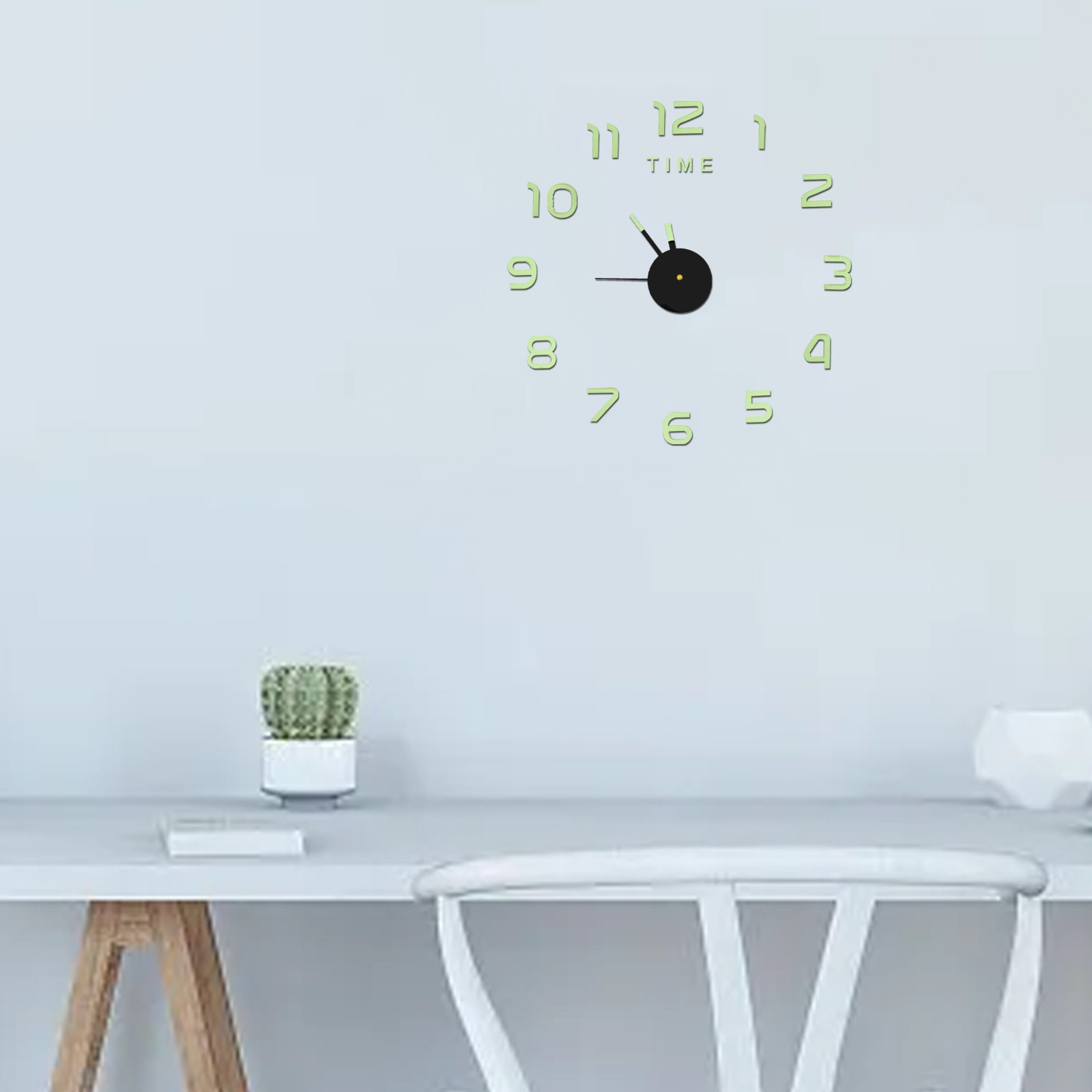 Contemporary Large Mirror Wall Clock for Modern Office and Home Design