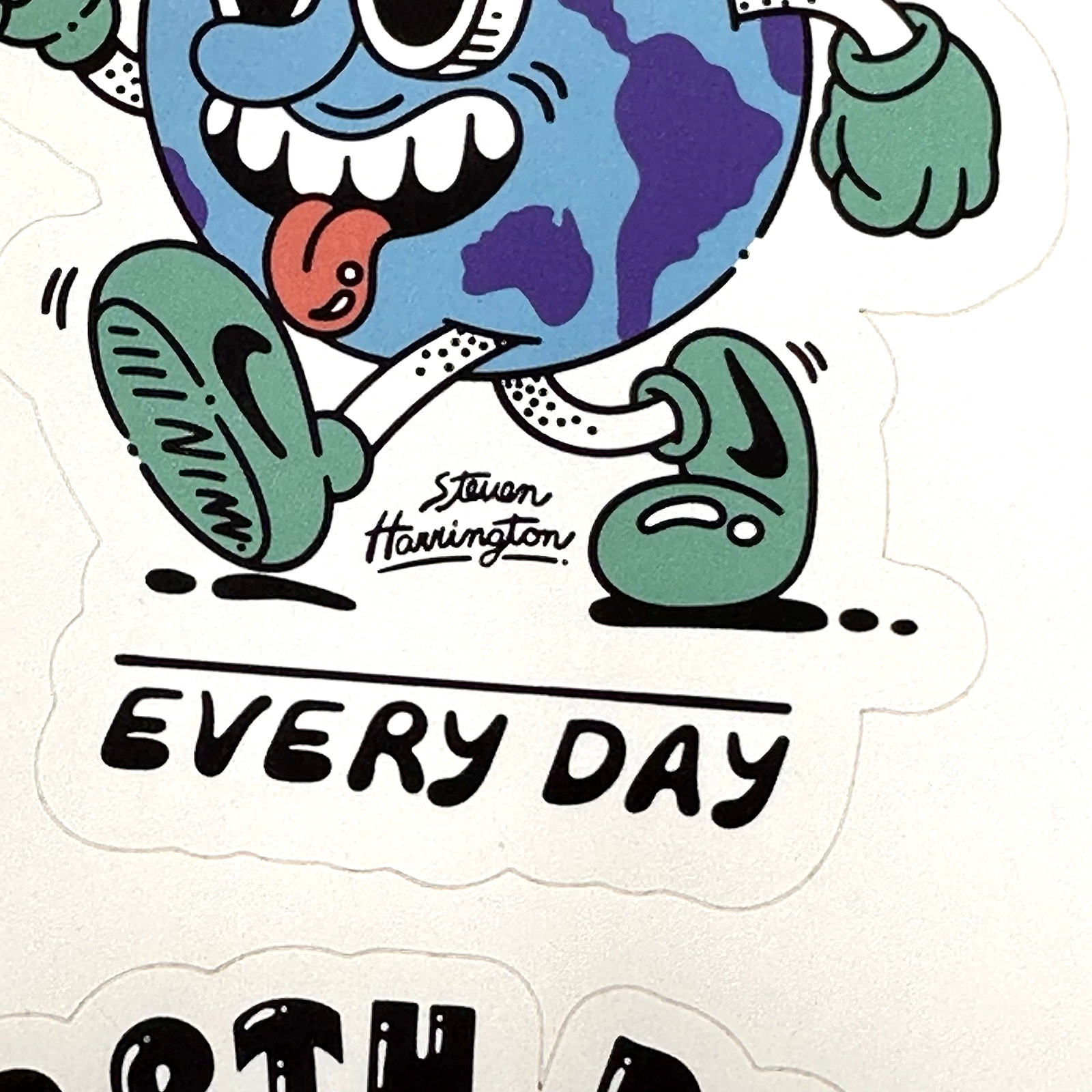 Nike ACG X Steven Harrington Sticker Sheet Earth Day Pack 6 Decals 4" Nike Logo