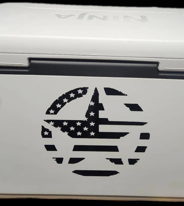 Army Star Decal American Flag Vinyl American Distressed Sticker laptop window