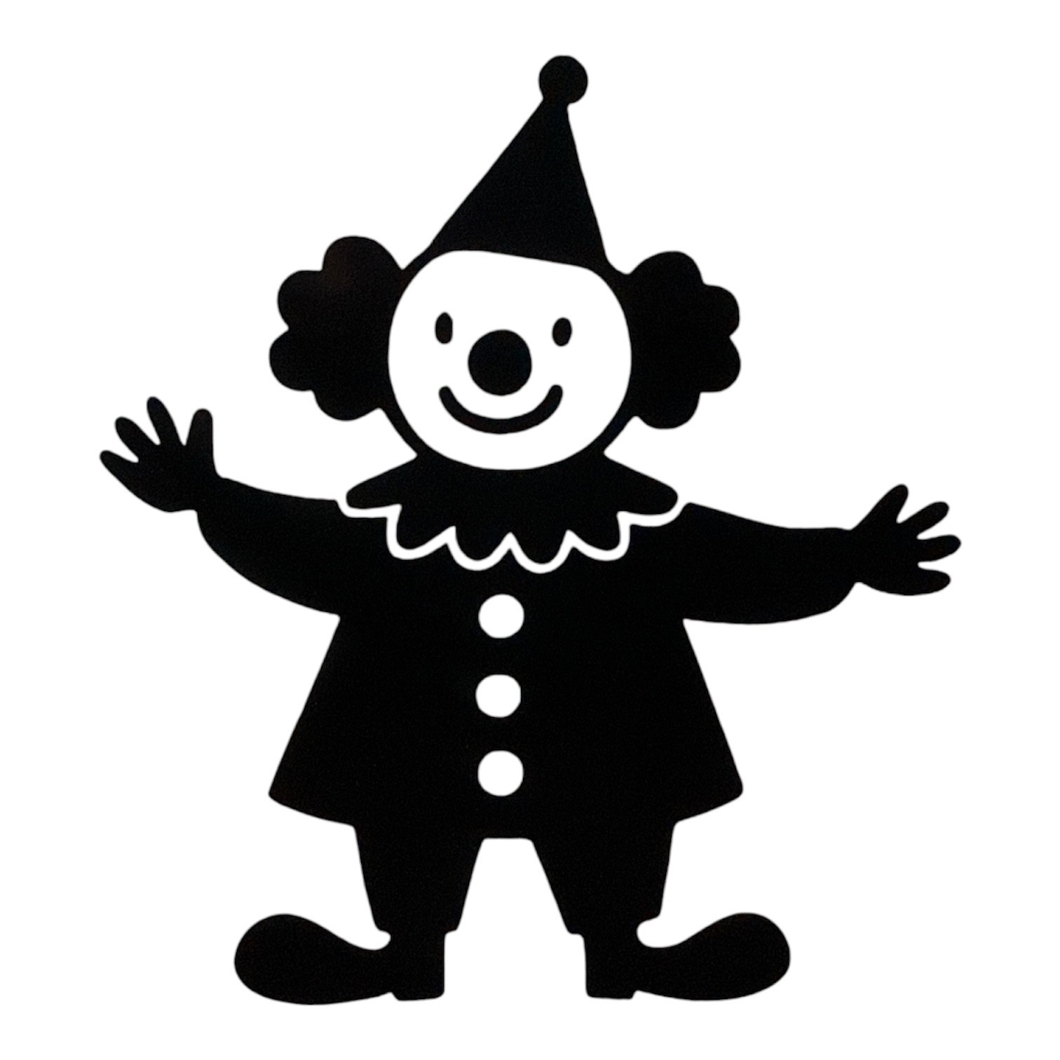 Happy clown Decal for car Windows Laptops most Smooth Surfaces