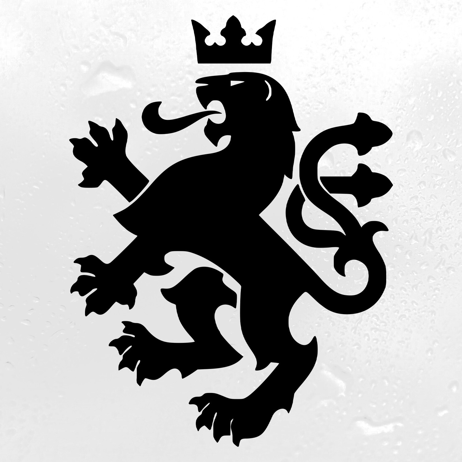 Heraldic Lion V1 Vinyl Decal – Coat of Arms Heraldry Charge – Die Cut Sticker