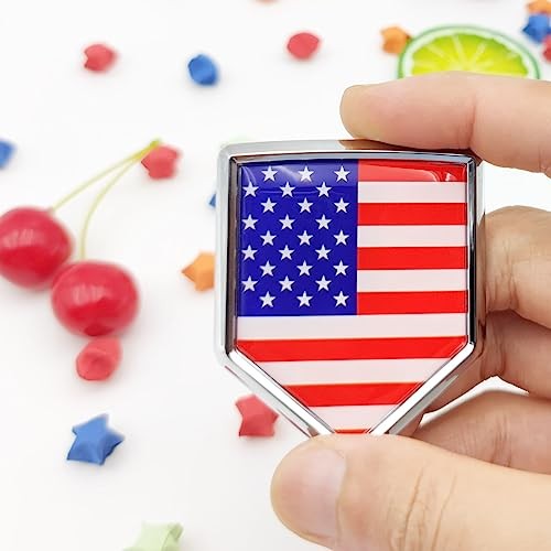 Overdecor US American Flag Decal Stickers Car Emblem USA Car Accessories