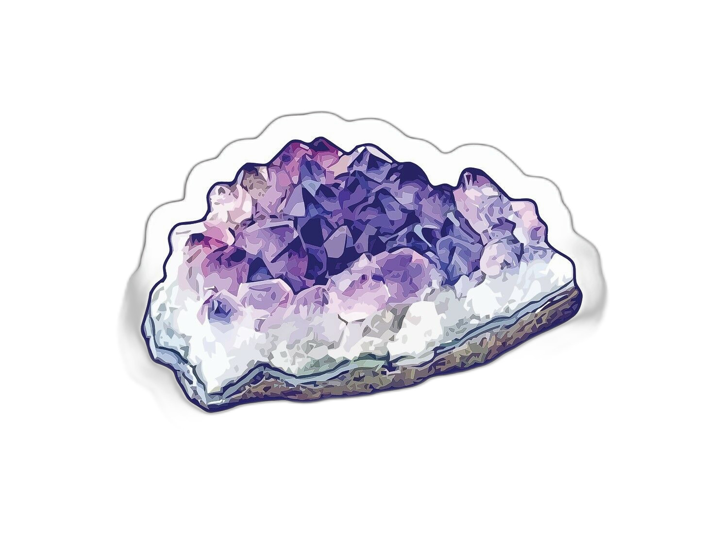 Amethyst Crystal Sticker Decal