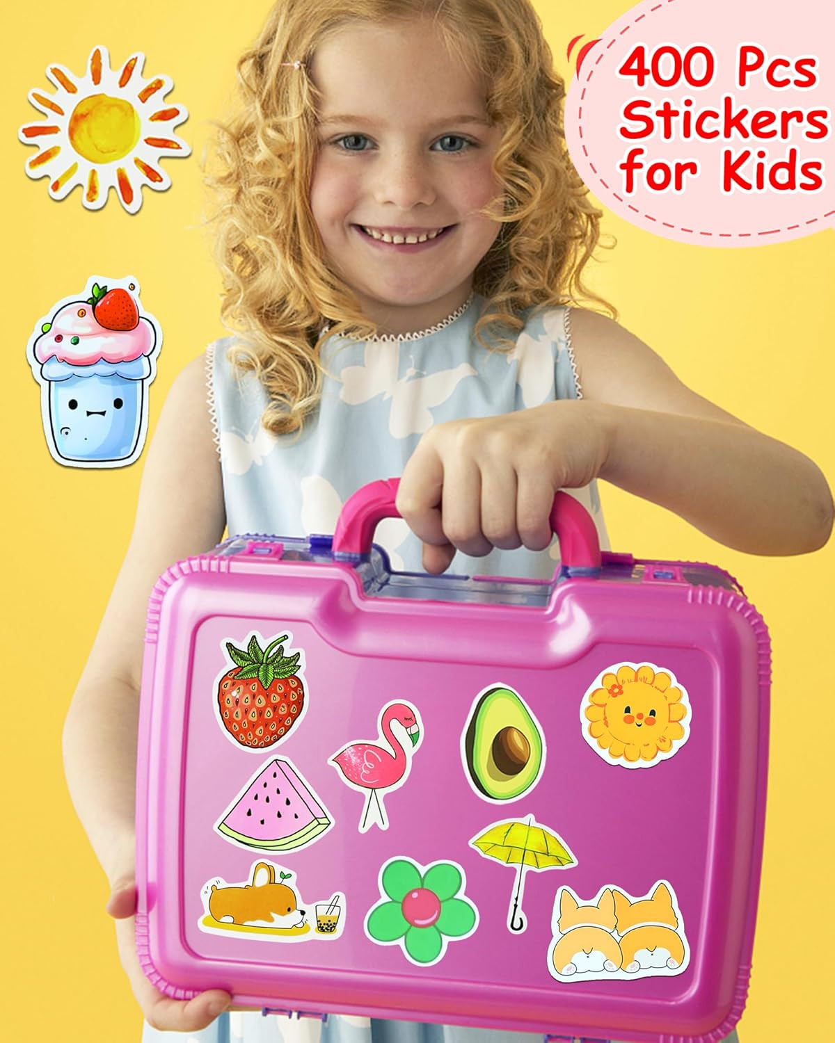 600Pcs Water Bottle Stickers for Kids, Cute Stickers for Water Bottles, Vinyl Wa