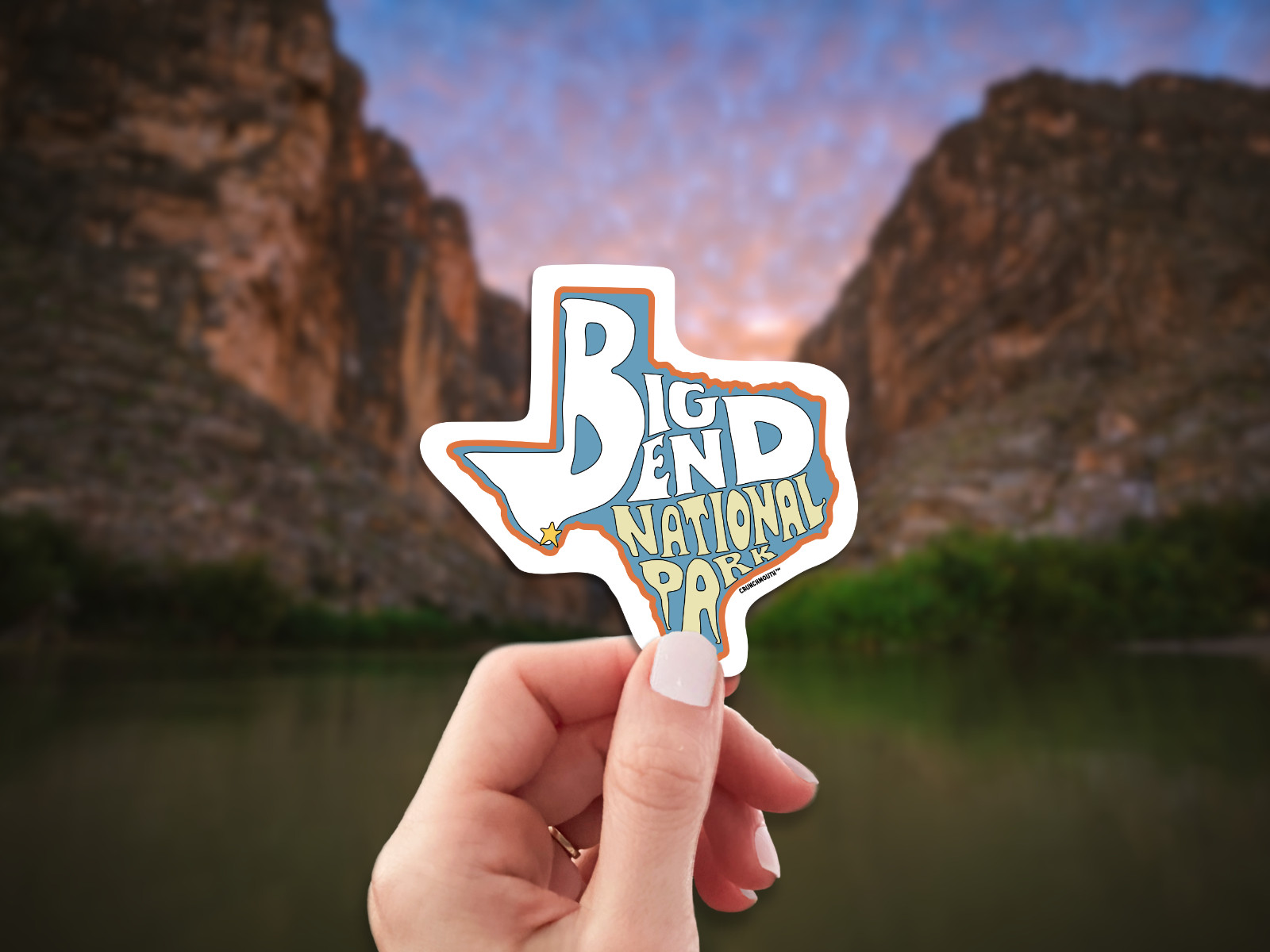 BIG BEND NATIONAL PARK TEXAS TRAVEL DECAL BUMPER STICKER RETRO VINTAGE