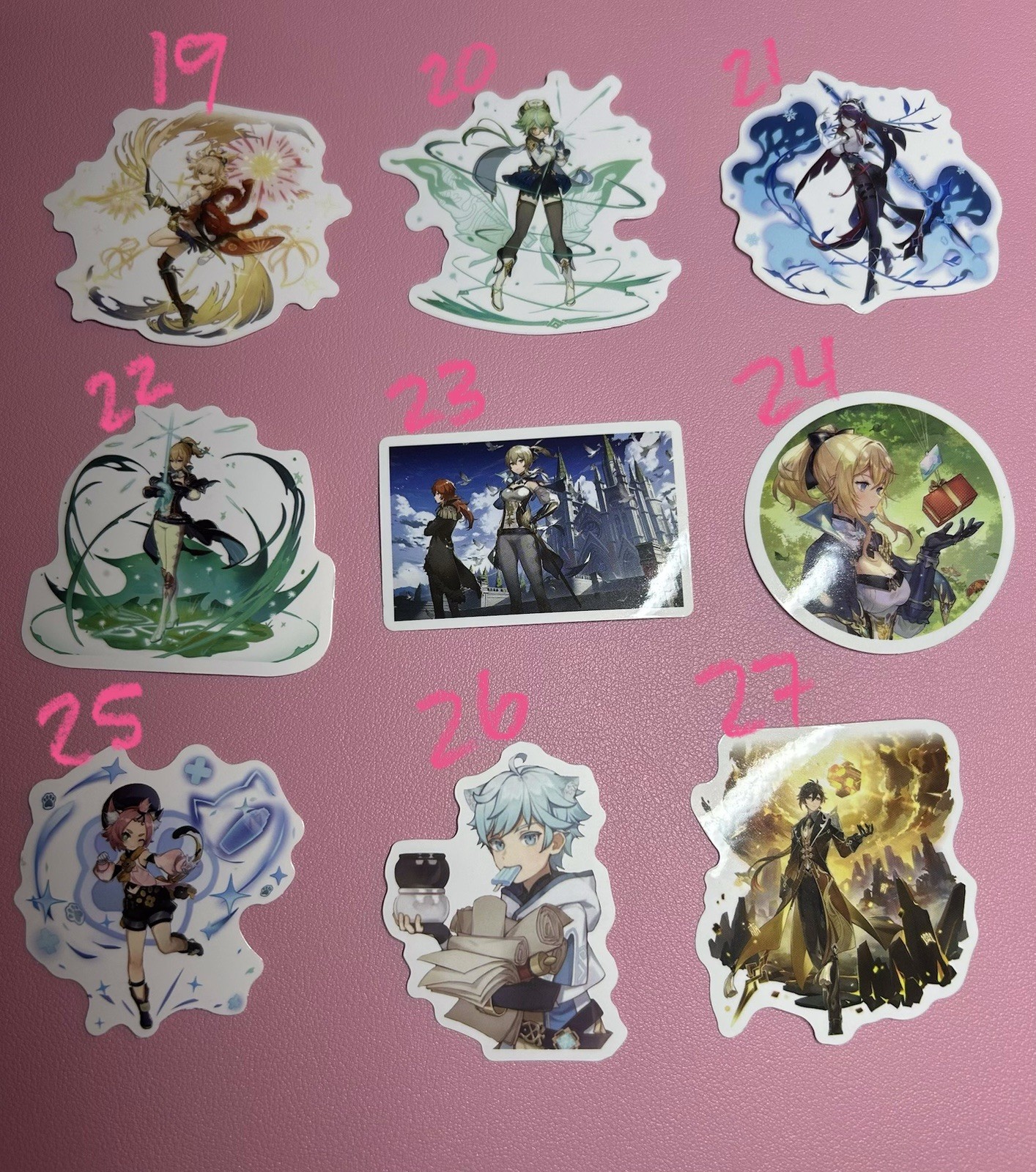 Genshin Impact Anime Stickers – 18
