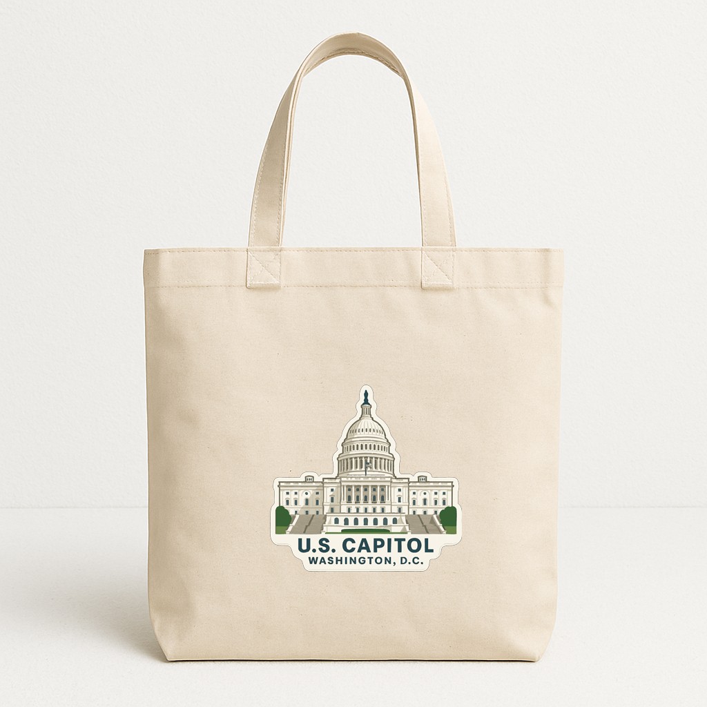 U.S. Capitol Washington DC Iron On Heat Transfer Vinyl HTV Die-Cut Symbolic
