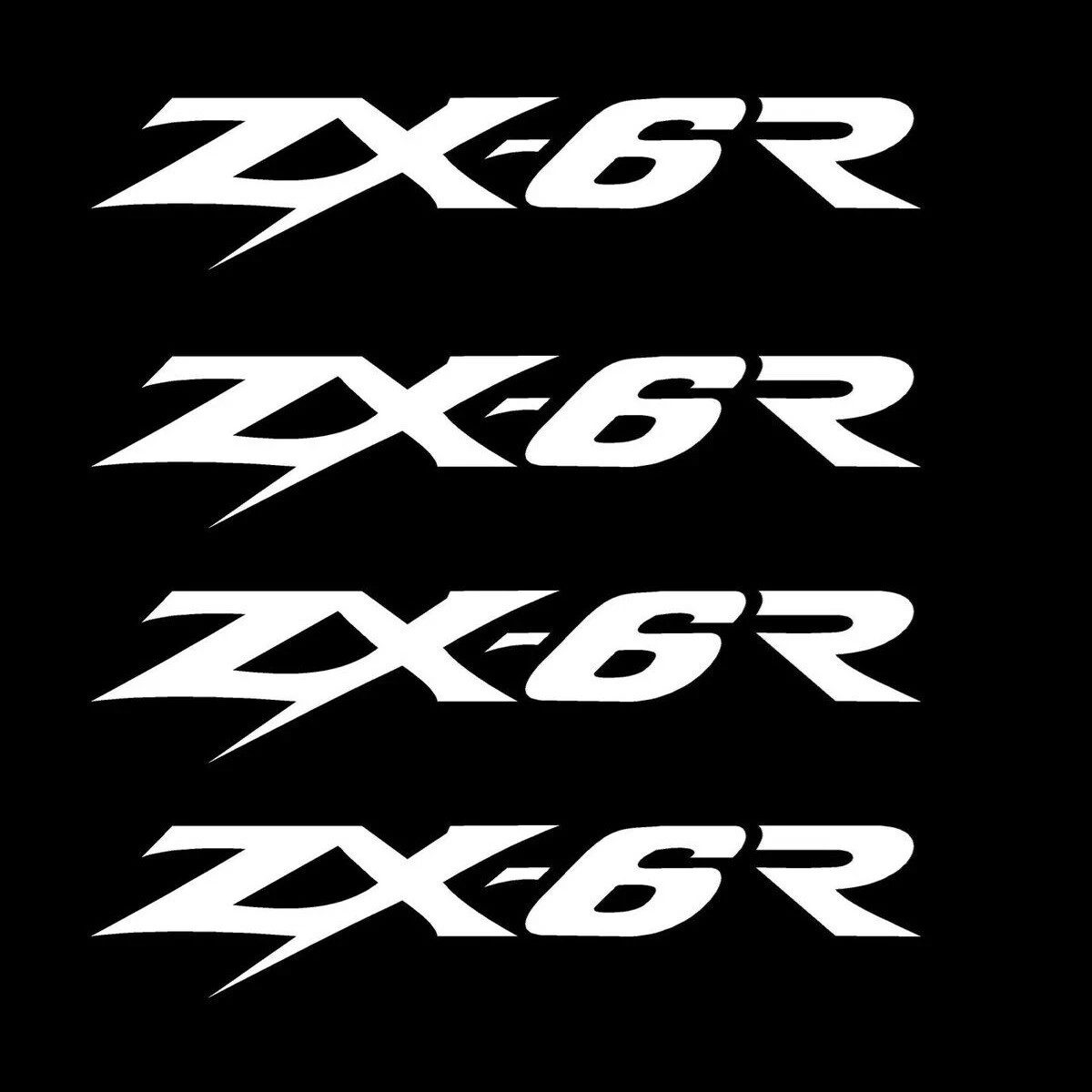 Kawasaki ZX-6R Ninja Decals Die Cut Vinyl Stickers ZX6R 600 – Any Size