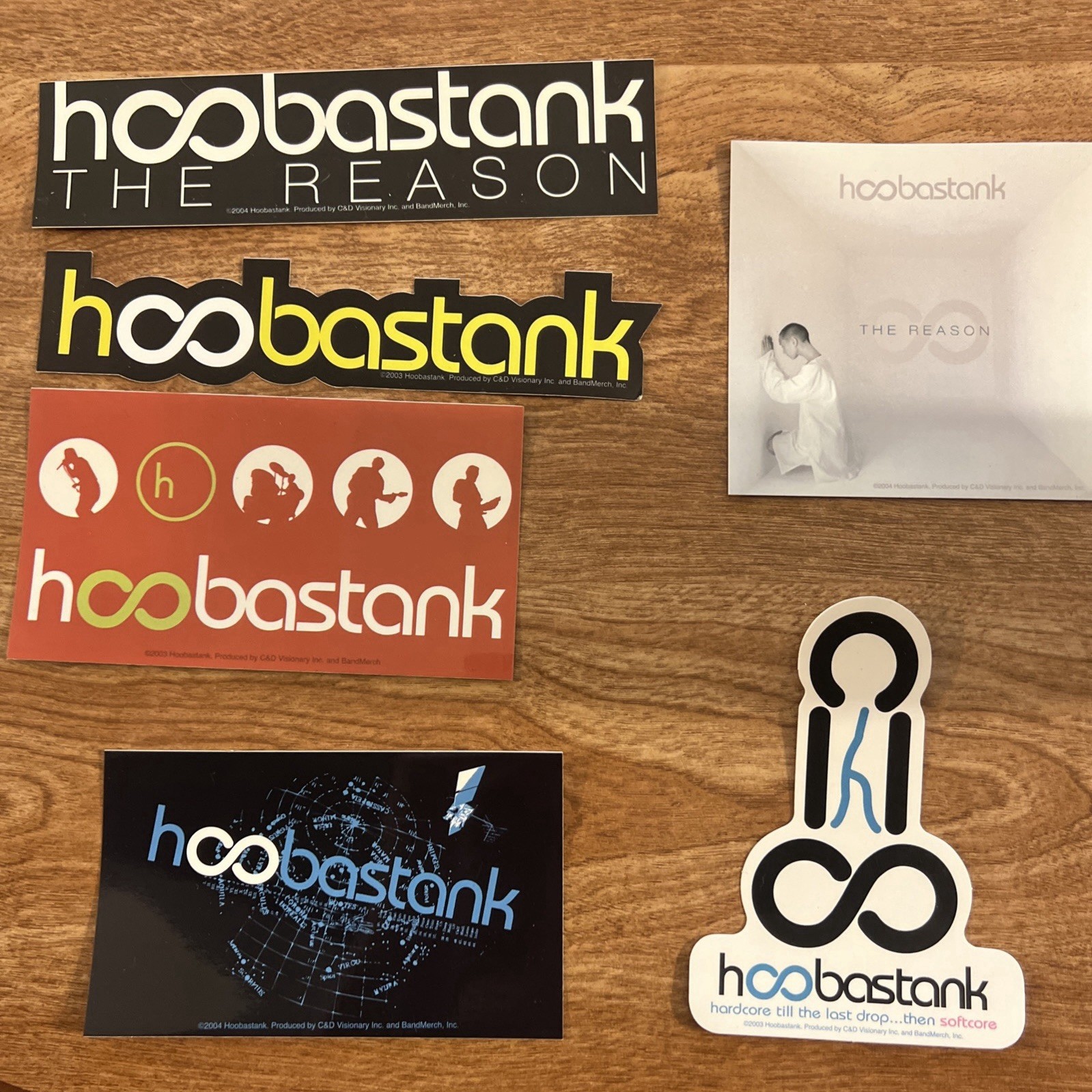 NEW 2003/2004 Hoobastank Sticker Pack