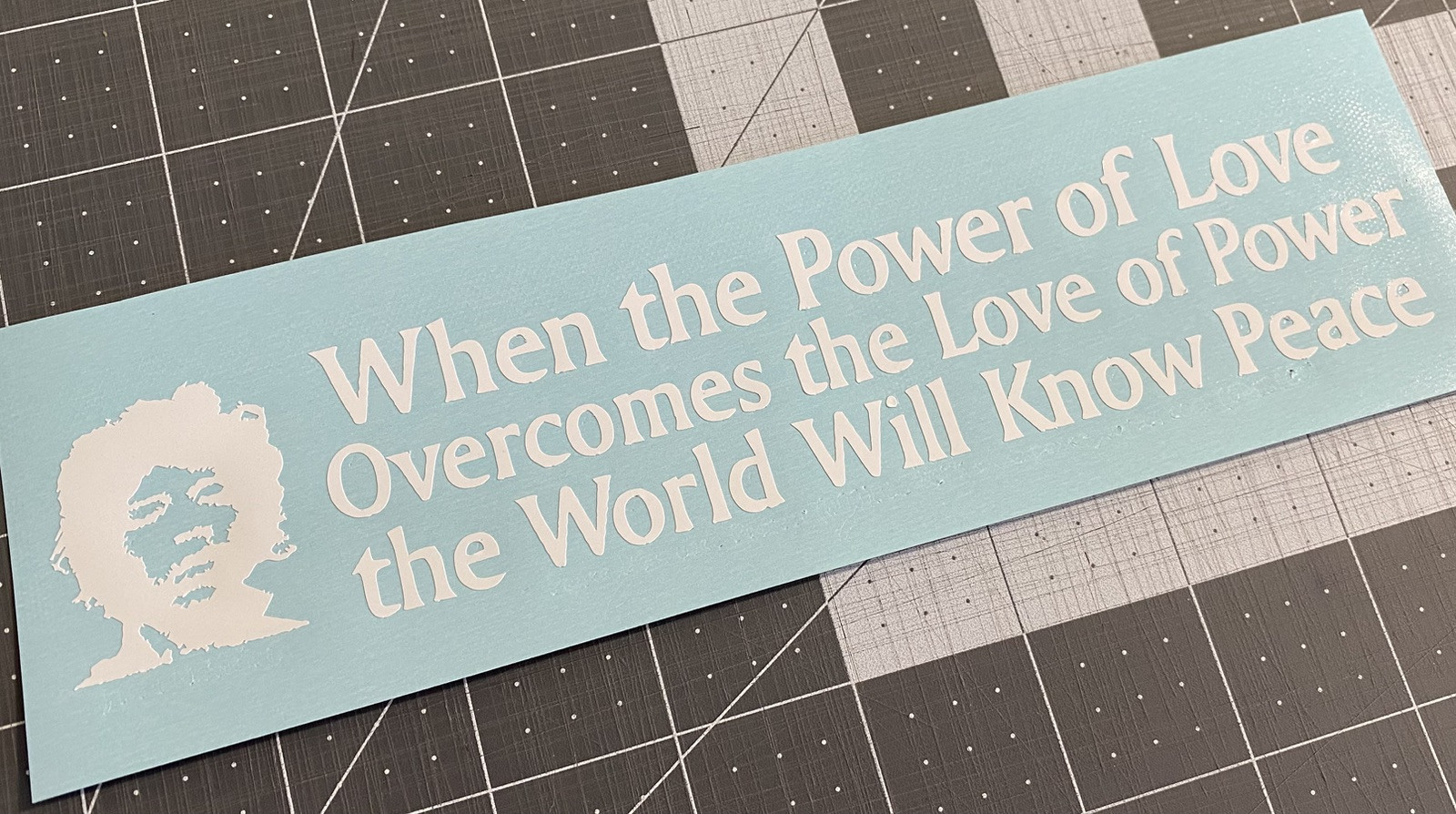 Vinyl Decal for Window/ Laptop – When The Power Of Love (Jimi Hendrix)