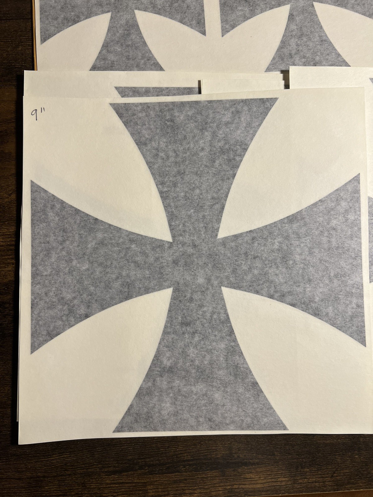 Iron Cross German – Vinyl Decals Sticker – RC Plane -Black – Lot of 9
