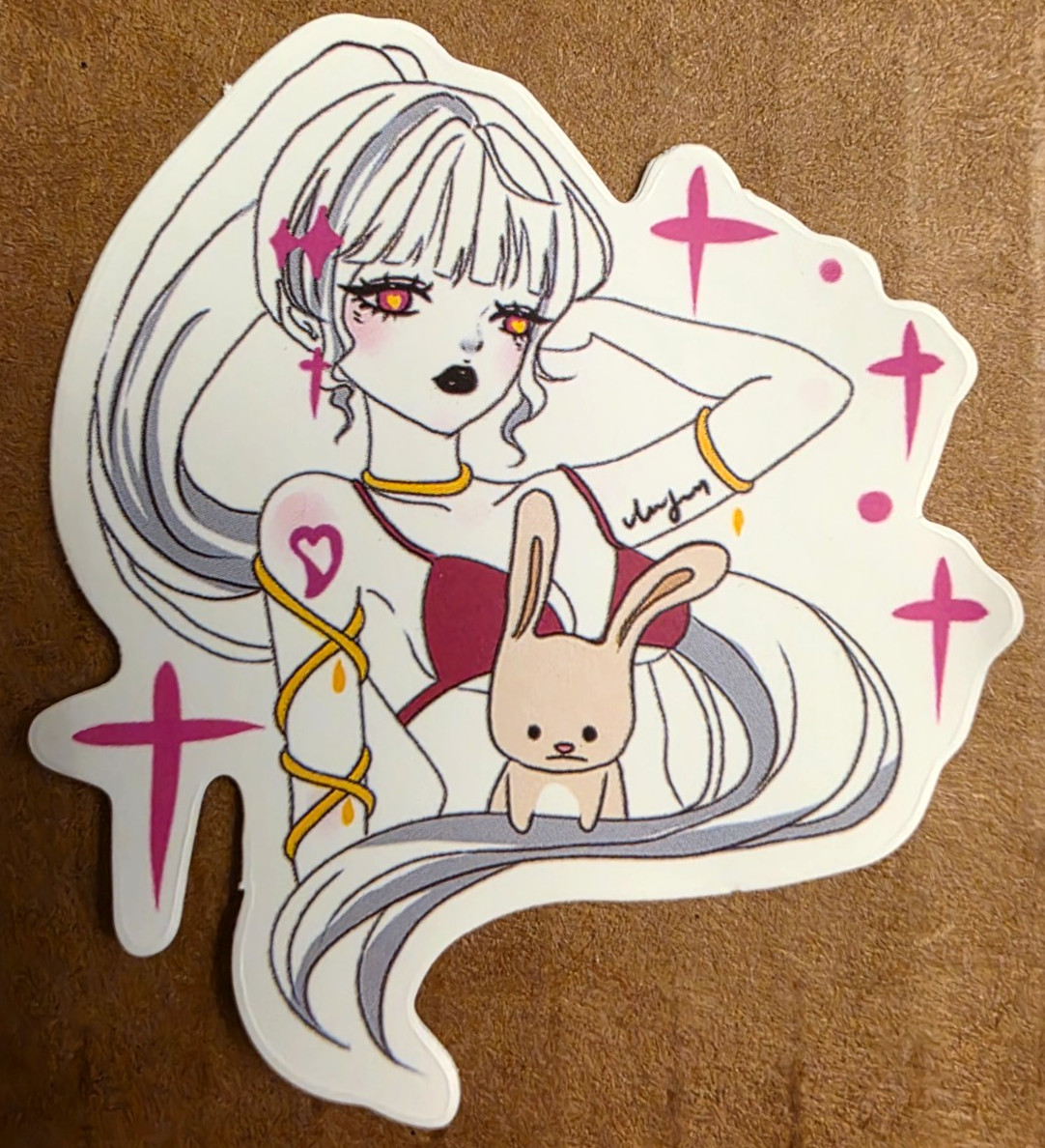 Halloween Sticker Vampire Girl Witch Ghost Idol Art Gothic Punk Emo Anime Manga