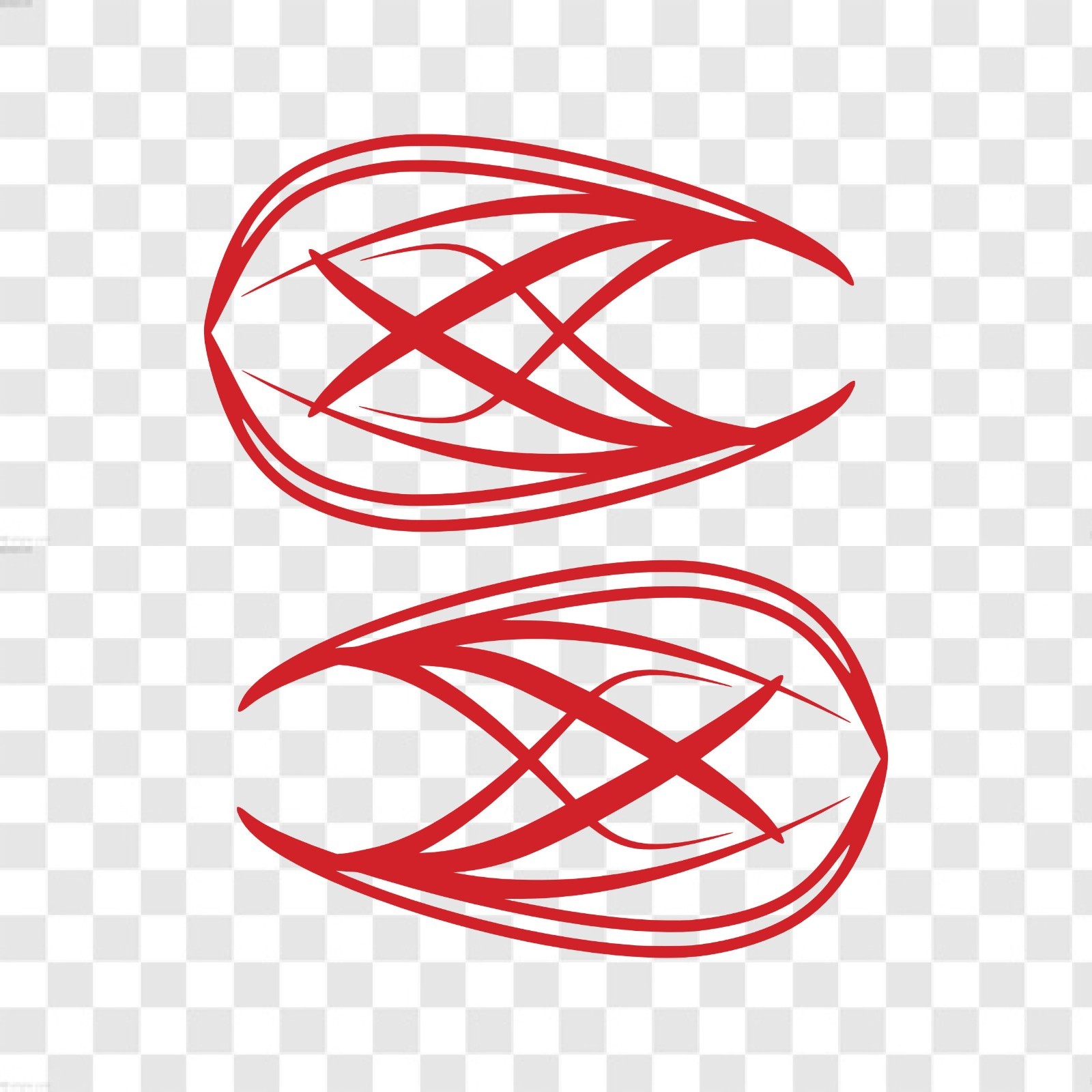 Old School Vinyl Pinstripes Set of 2 – Select Color – Decal style LD02