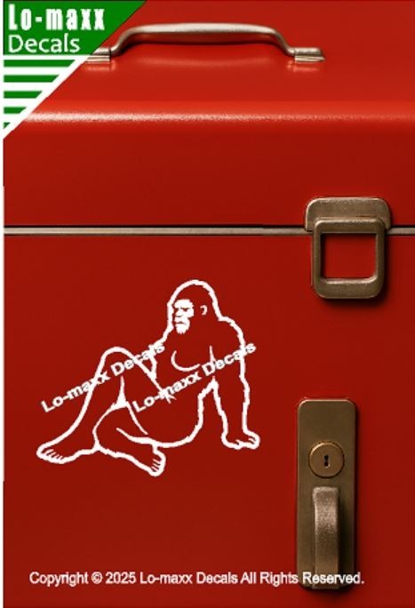 Sassy Squatch Bigfoot Vinyl Decal Funny Die Cut Sticker for Car Laptop Toolbox