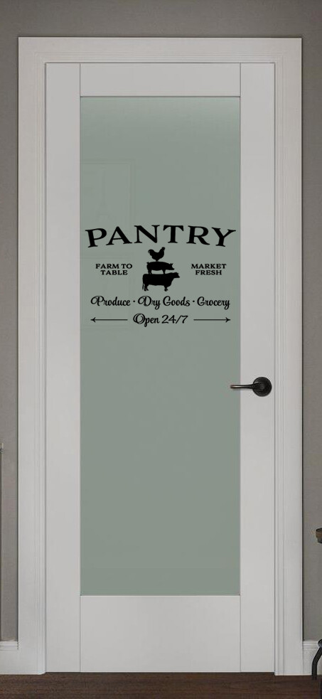 Pantry Farm to table Market Fresh Produce KITCHEN DECOR ROOSTER VINYL WALL DECAL