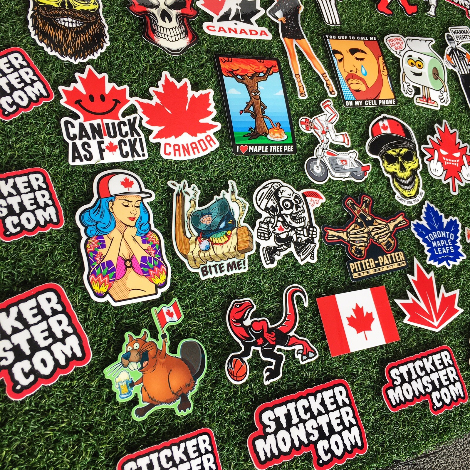 CANADA PACK Hard Hat Stickers (40) HardHat Sticker & Decals, Canadian, Canuck