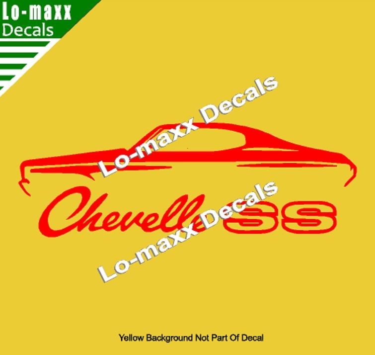 Chevelle SS Vinyl Sticker Muscle Car High Performance Graphic Die Cut Decal