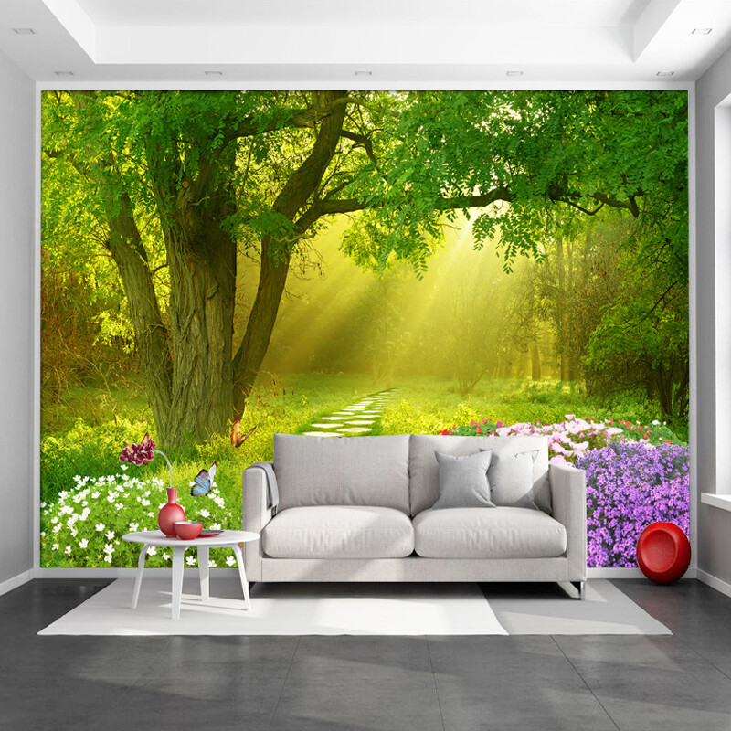 1x 3D Forest Wall Mural Landscape Wallpaper Art wall Paint Removable Sticker