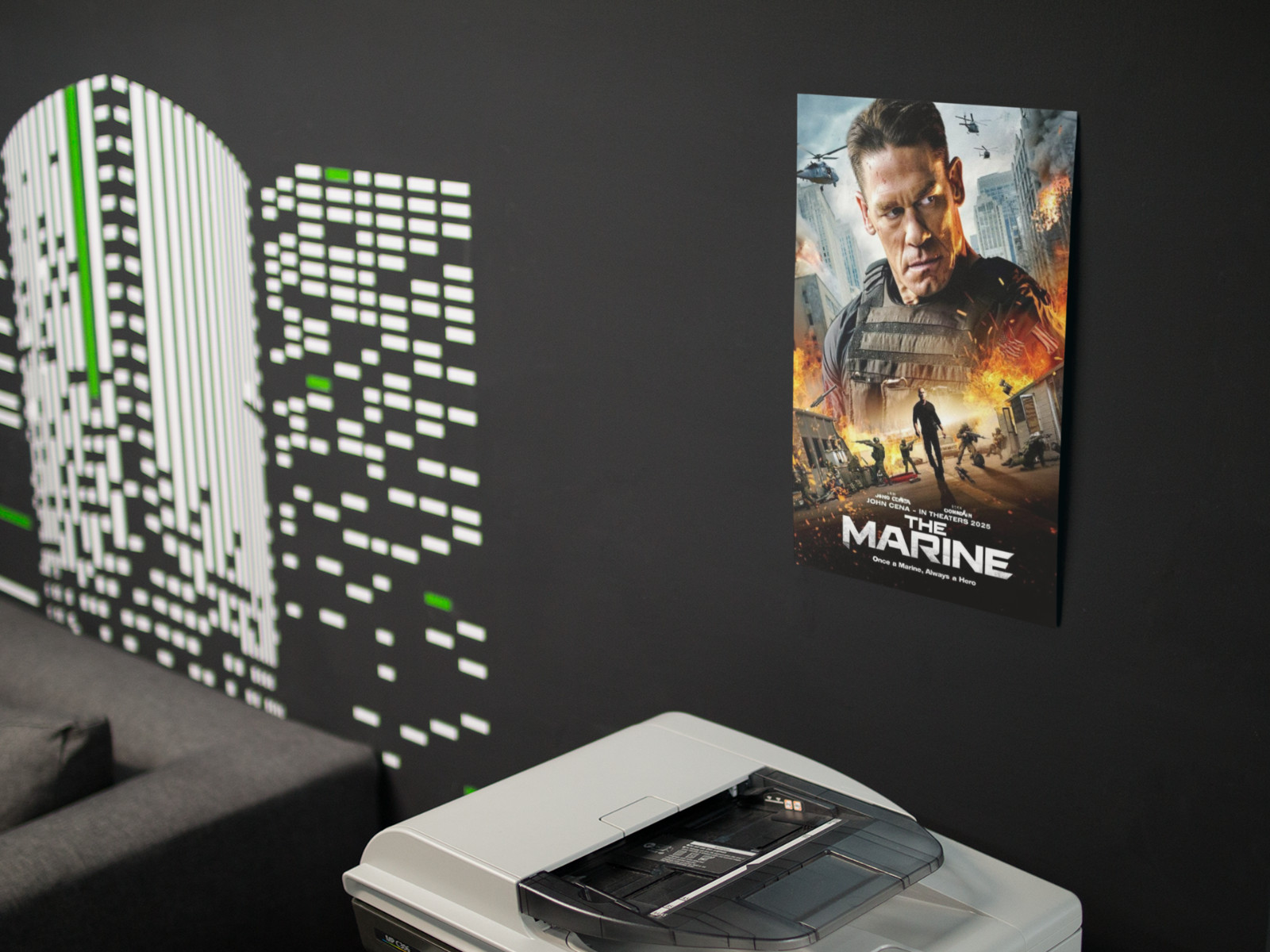 THE MARINE Movie Wall Vinyl Decal Poster Canvas Print (Removable Adhesive)