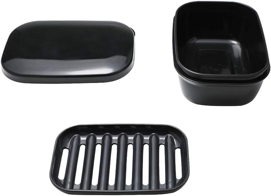 Soap Dish Soap Box Soap Holder 2 Pack Soap Container for Shower, Waterproof