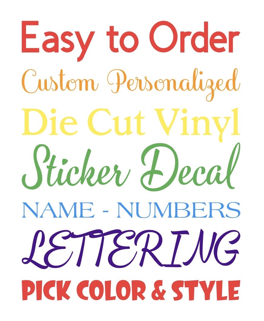 Personalized Name Vinyl Decal For Cup Water Bottle DIY Decal Sticker Yeti Decal