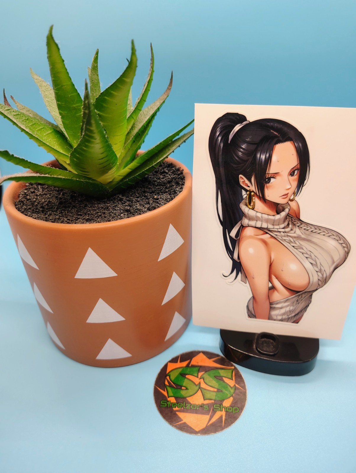 (4.5 Inches) One Piece – Boa Hancock (Oppai #7) – Water-Resistant Vinyl Sticker