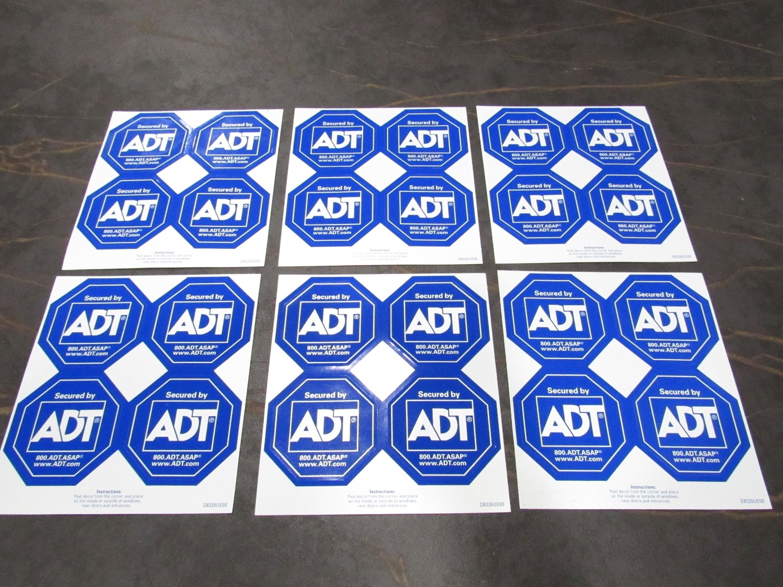 NEW LOT ADT Security Stickers 24 Decals Home Protection Window Decals camera 6