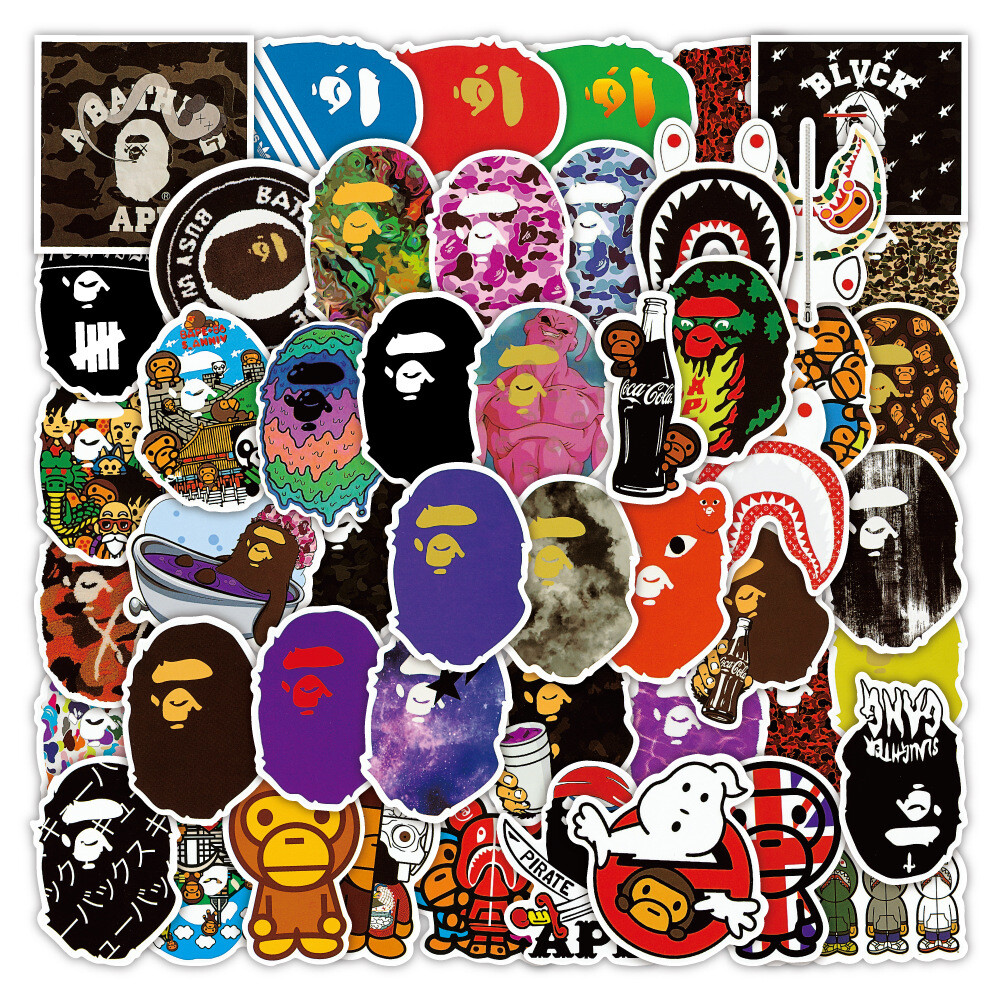 100Pcs Hype Beast Decal Lot Cool Cartoon Sticker for Teens Girls Water Bottles