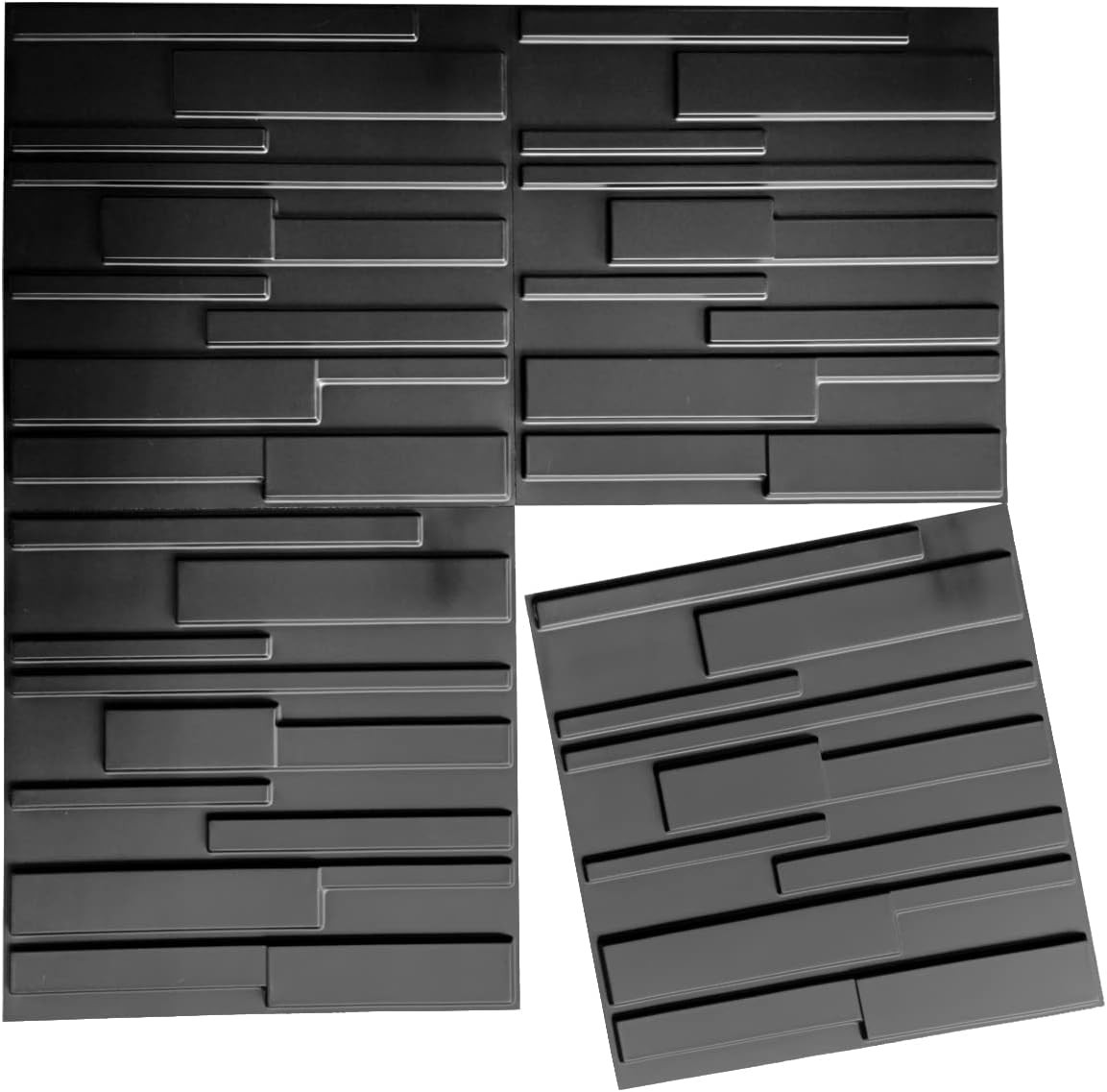 Decorative 3D Wall Panels 12 Pack 19.7" x 19.7" Creative Wall Panel Indoor