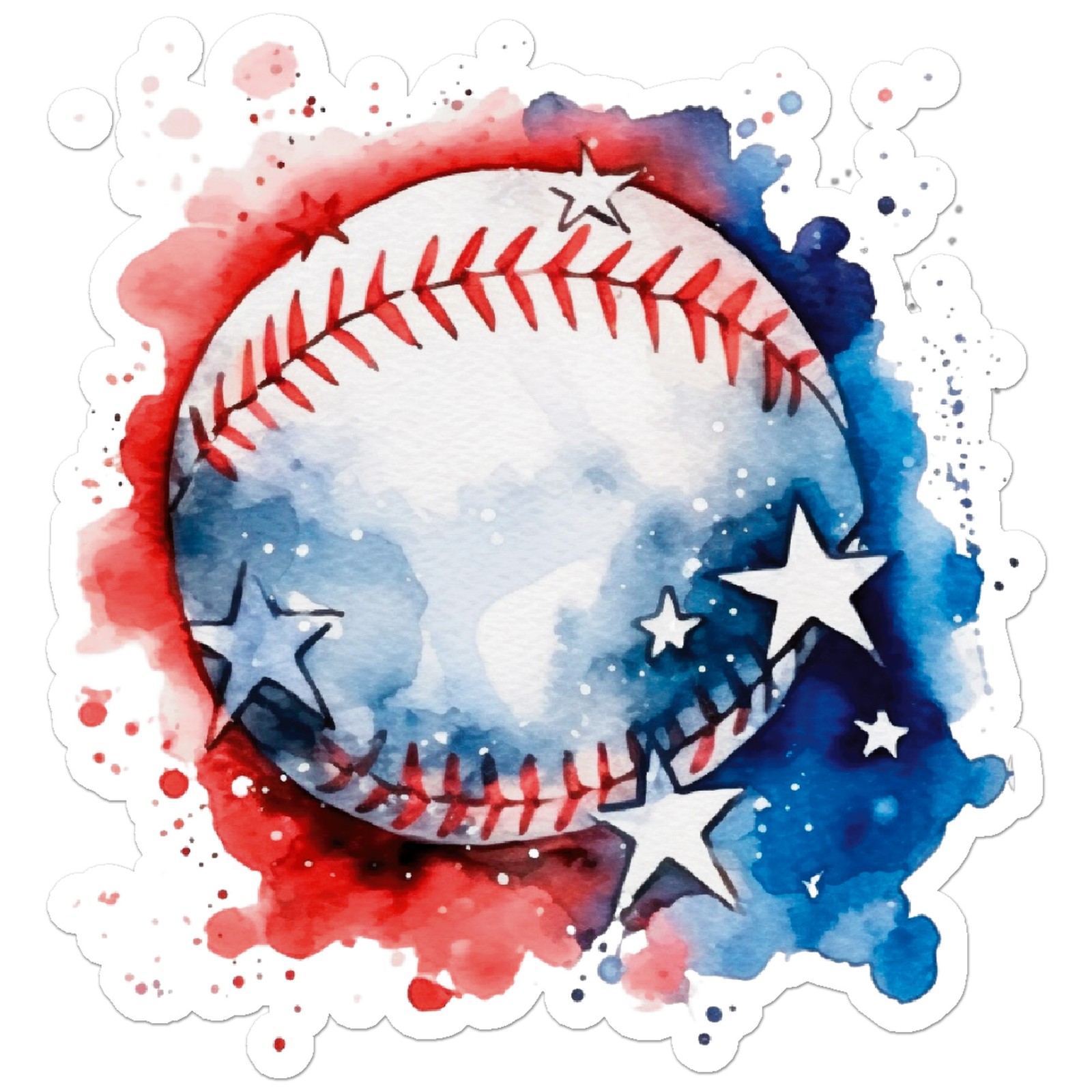 Baseball American Flag – Vinyl Decal Sticker – Car Window Laptop – ebn9416
