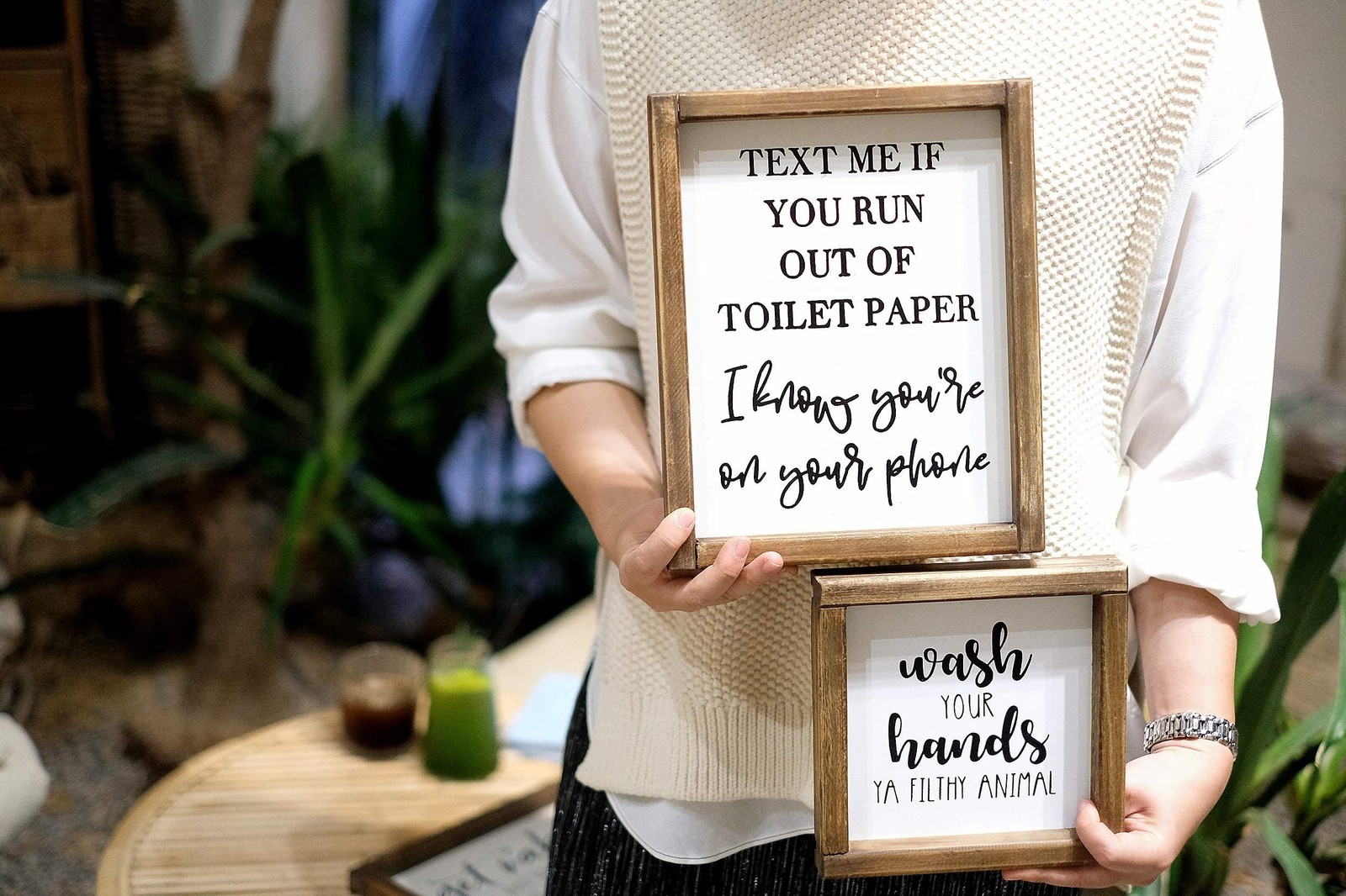 Lavender Inspired Wash Your Hands Ya Filthy Animal Sign-Funny Signs for Half …