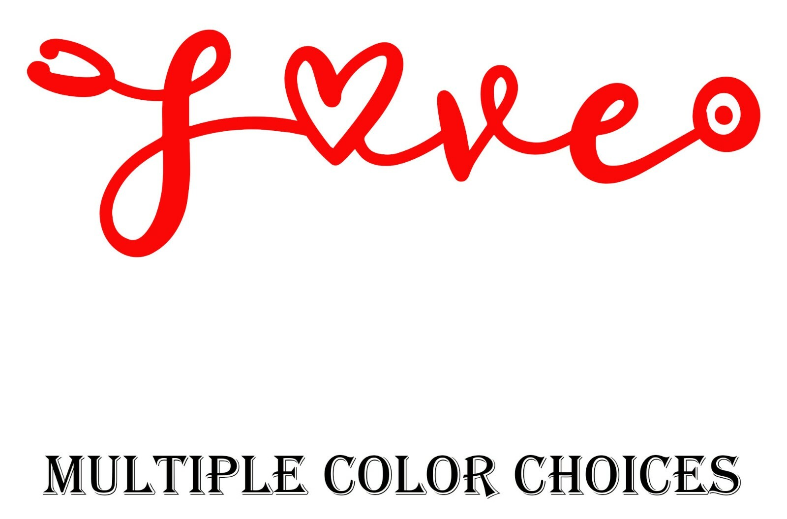Love Script Heart Stethoscope Nurse Decal Sticker for car cup laptop Front Line