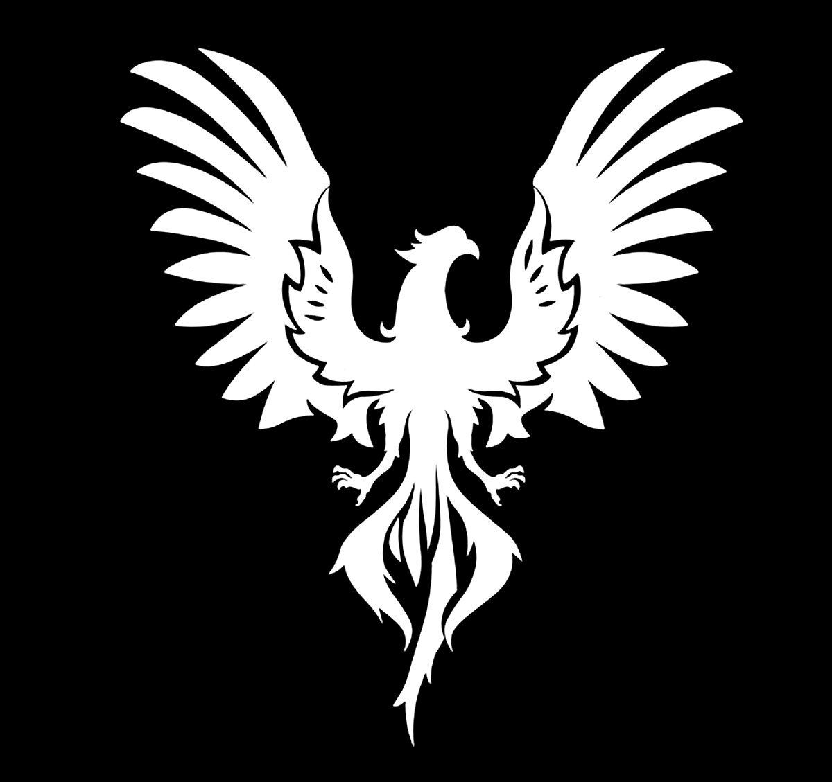 Phoenix Rendering Two PK Vinyl Decal Car Tumbler Laptop Tablet Notebook Window