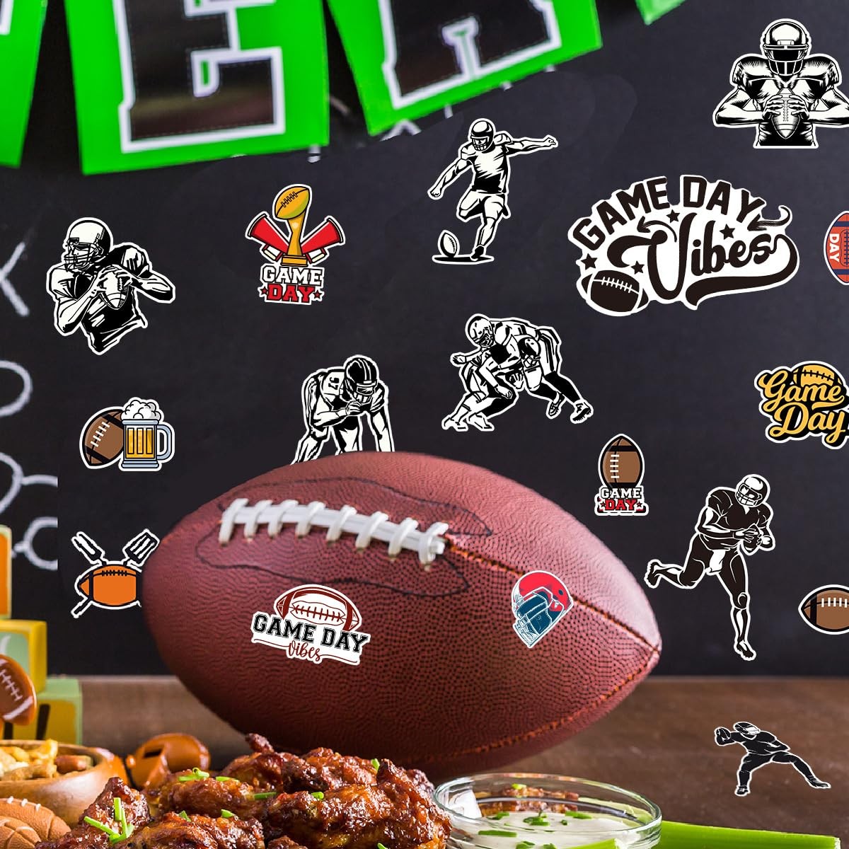 Runtoo Football Players Wall Decals American Medium, Player