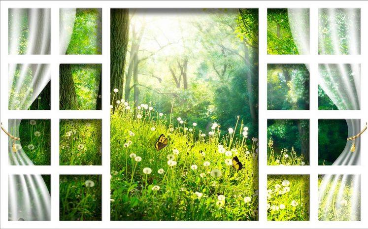 3D Window Beautiful Scenery 846 Wall Paper Wall Print Decal Wall AJ Wall Paper