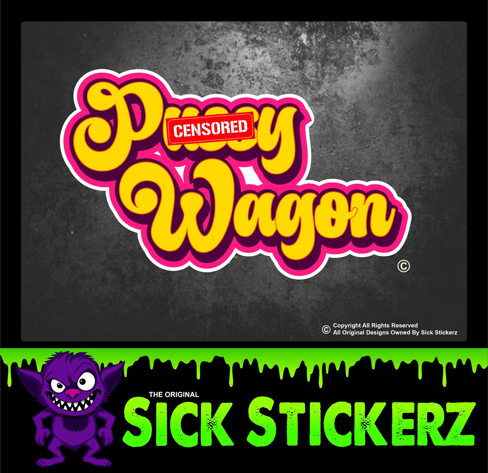 P**** Wagon Sticker Decal Car Truck Sex Funny Adult Love Joke Vehicle
