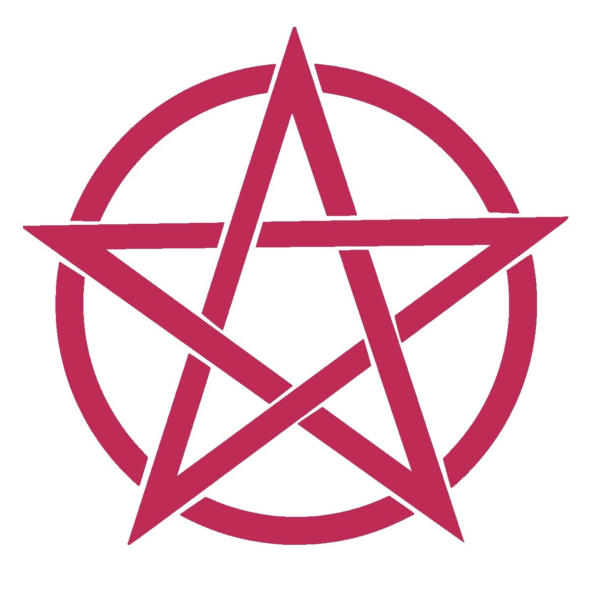 Pentacle Pentagram Symbol vinyl decal, car/tumbler/wall sticker- large sizes